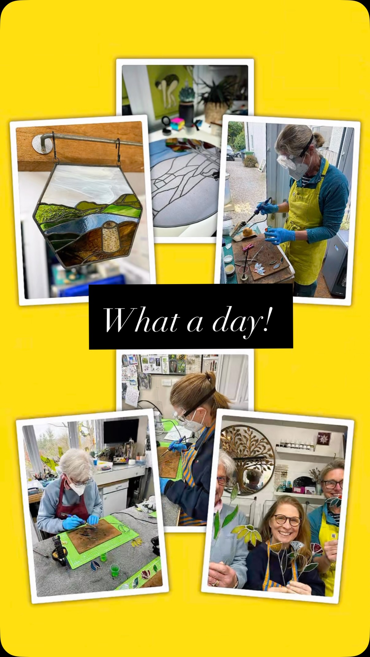 Anyone else completely lose track of time / days/ reality when it’s the school holidays, especially when you’re the only one in the household still working and with a (fairly fluid) schedule?! 🤣
My day today consisted of:
- cracking on with what is quickly becoming one of my favourite windows due to the stunning combination of @englishantiqueglass that I picked up at @creativeglassguild last week for those trees!! 🥰 it is just beyond beautiful (although nerve wracking initially!) to cut!
- a wonderful customer visited whilst on holiday to collect her special made-to-order CatBells ‘Top of the world’ hanging, which just made my day (I love meeting the people who order my work!)
- a family affair private hire of the studio! A fabulous few hours with another mother/daughters group creating flower stems as their Christmas presents to each other. Absolutely adore these echinacea flowers, and the poppy with its additional seed head was completely inspired!
Tomorrow is sadly (yes, honestly!) a day out, as I need to head over to Newcastle for a routine hospital follow-up, but looking forward to getting back on it Friday and then to a double whammy of sold-out workshops at @rheged_centre this weekend (ps - keep an eye on their website - we ‘may’ be releasing 2 brand-new, extra special classes for June!).
#stainedglass #busybee #schoolholidays #LoveWhatYouDo #lakedistrict
@hare_hill_barn @the_makers_mill @cumbrialifemag @edenvalleyartisticnetwork @arts_cumbria @visitkeswick @lakedistrictcumbria @visit_eden @contemporaryglasssociety @thehappyherdwick @artsandcraftsinkeswick @carlislelivingmag @landscapemag @gatherennerdale