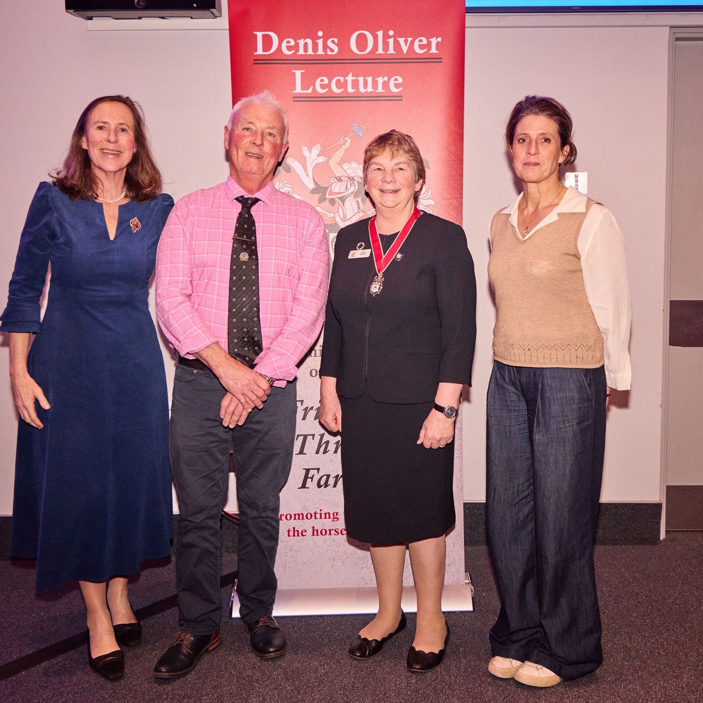 The annual Denis Oliver Lecture took place on Friday 6 February 2026 at the Royal Veterinary College, Camden Campus. The evening began with refreshments before a lecture by Liveryman Jim Ferrie FWCF, Hon Fellow GUVS, Hon Associate RCVS, who spoke on “Balance around the forelimb coffin joint,” drawing on decades of experience as an examiner, judge and consultant; a light buffet followed, and after a short interval Eliza Bell, a BHS‑trained equestrian coach, delivered a talk on her experiences leading riding holidays worldwide and the varied shoeing practices she has observed.
The event, which counted towards Farriery CPD and attracted Liverymen, Freemen and veterinary students, was organised by the Livery Committee. Sincere gratitude to Court Assistant Dr Phil Wadey MBE, Chair of the Livery Committee, and Liveryman Dr Suzie Armstrong for their invaluable assistance in organising and coordinating the event.
We are delighted that Liveryman Robert Oliver, son of Denis, was able to attend the Lecture.
Photographs @samlanephotography. #WorshipfulCompanyOfFarriers #Farriery #LiveryCompany #CityofLondon #Tradition