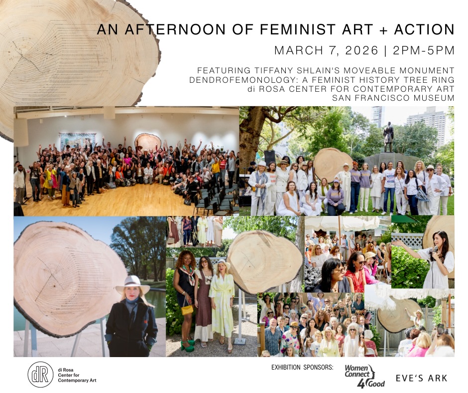 Please join us in San Francisco on March 7, 2026, from 2:00–5:00 p.m. at di Rosa Center for Contemporary Art SF for an “Afternoon of Feminist Art & Action” on the eve of International Women’s Day with my sculpture “Dendrofemonology: A Feminist History Tree Ring” which has been installed all over the country–on the National Mall in DC, Madison Square Park in NYC, St. Louis. And is now back in my hometown on view at di Rosa SF as part of my exhibition “Ancient Wisdom for a Future Ecology: Trees Time & Technology” with Ken Goldberg.
The event is free and open to the public and will include hearing from local and national leaders working to protect and expand women’s rights, continuing national dialogue on feminism, democracy, and civic engagement. This event is an invitation to come together as artists, organizers, and community members for an energizing afternoon of ideas, art, and action!
Event Details
Date: March 7, 2026
Time: 2:00–5:00 p.m.
📍 di Rosa Center for Contemporary Art, San Francisco
RSVP in Link In Bio and more info http://letitripple.org/sf
Event Sponsors: @WomenConnect4Good & Eve’s Ark
*Partners: @ppact, @eracoalition @voteforyourdaughter, @ @ignite_national, @nationalwomennationalwomenshistoryalliance @reprorights, @ (https://www.instagram.com/reprorights/#)apuswomenshistory (https://www.instagram.com/apuswomenshistory/) @futureswithoutviolence
*Speakers: Zakiya Thomas (@eracoalition), Hon. Congresswoman Lynn Woolsey,
Dr. Nancy O’reilly (@drnancyoreilly), (https://www.instagram.com/drnancyoreilly/?hl=en)Dr. Piraye Yurttas (@boss_ovary), Christine Pelosi (@christine_pelosi), Dr. Sophia Yen (@ (https://www.instagram.com/boss_ovary/?hl=en)drsophiaye (https://www.instagram.com/drsophiayen/?hl=en)n), Dr. Nicole Barnett (@ppnorcal), (https://www.instagram.com/ppnorcal/)Aimee Allison (@aimee_allison) (https://www.instagram.com/aimee_allison/?hl=en), Stacy Hara (@redtentfund), Esta Soler (Future without Violence)