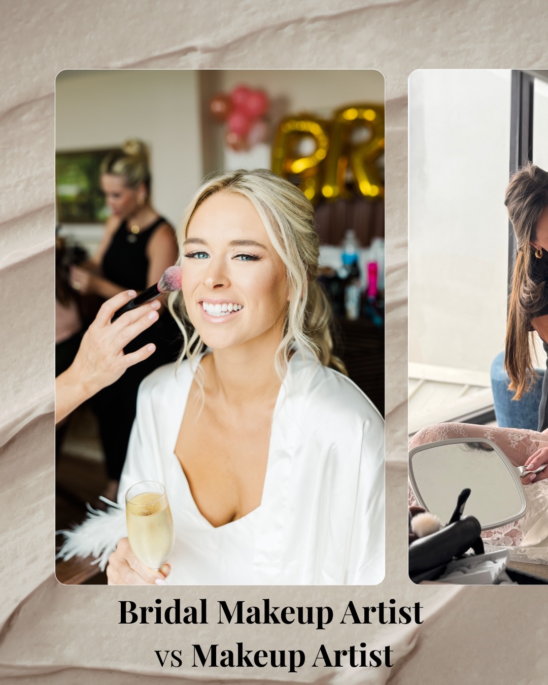 This is no shade to Makeup Artists out there who don’t do bridal makeup. We all have our specialties. Runway makeup calls for a different kind of talent. Makeup for Broadway is another specialty all in its own. This is why when it comes to weddings, you need to hire a Makeup Artist who specializes in bridal. It is all part of the experience that you will have on the morning of the biggest day of your life.