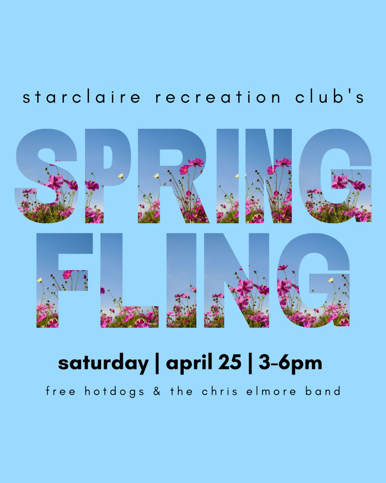 Spring is right around the corner and we’ve got Spring Fling on the calendar! Join us for good music, good atmosphere and HOTDOGS - because really, what’s better than a free hotdog on a spring day?