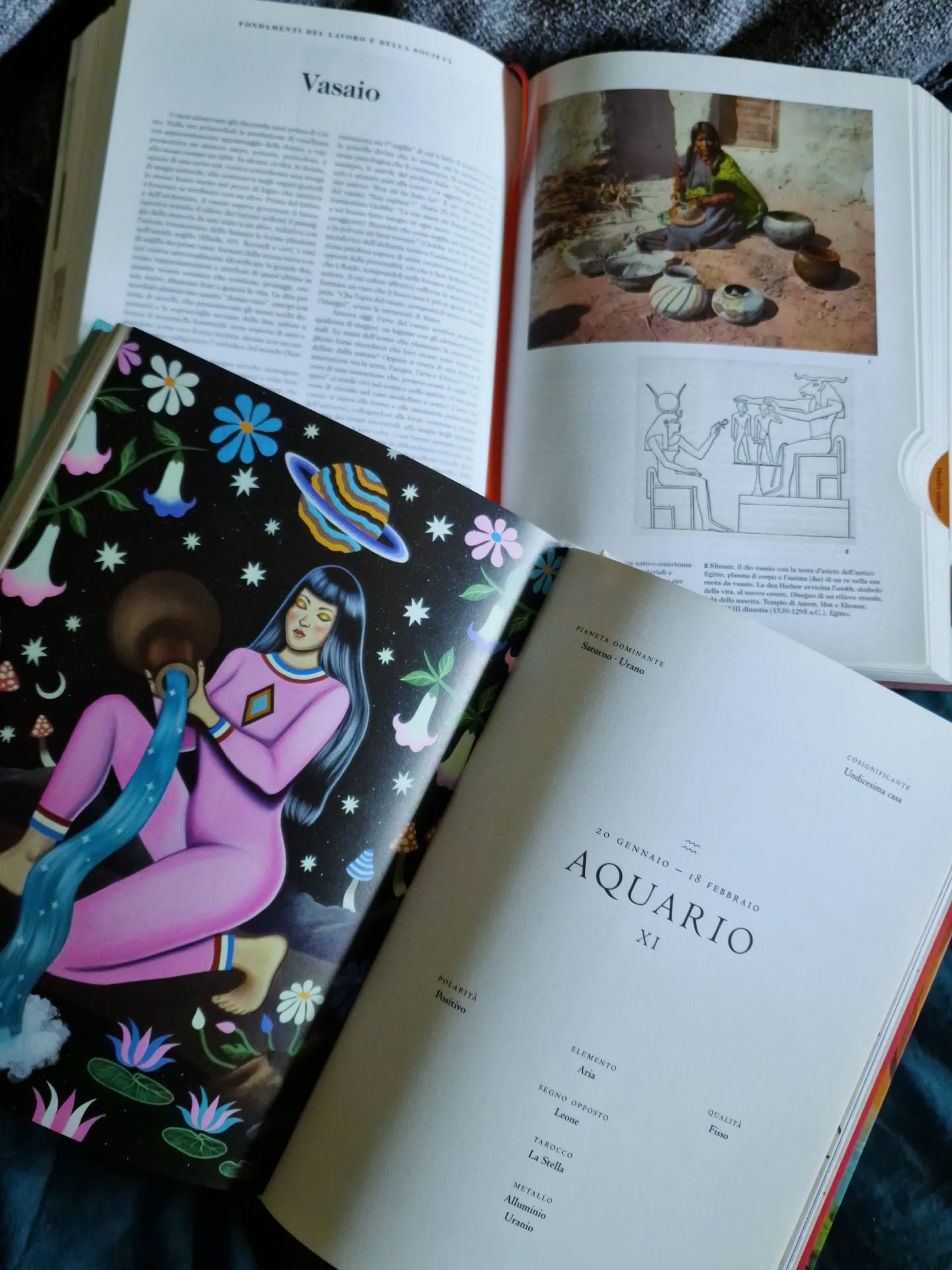 Stanotte la Luna Nuova transita nella parte di cielo che chiamiamo Aquario, accompagnandoci alla conclusione del mese dedicato a questo segno. Aquario: segno d’Aria, che stranamente rimanda più all’elemento acqua come indica il glifo delle due onde o della persona che tiene un vaso da cui versa fuori l’acqua ♒️🏺
Pensiamo alla dualità del simbolo: la rigidità Saturnina del contenitore (il vaso, il kumbaka vedico, la vasca dell’acqua), versus l’imprevedibilità fluida, flessibile, Uraniana, del contenuto (l’acqua). Quando riempiamo un bicchiere di acqua, ciò che resta sopra è l’aria. La sua presesnza invisibile, c’è. Se l'aria è troppa il contenitore è vuoto, la sua funzione contenitiva resta potenziale, ma non agita. Senza aria, il contenitore troppo pieno rischia di traboccare.
Poiché l’asse Acquario-Leone è collegato ad Anahata, il chakra del cuore, potremmo interpretare quest’immagine come la nostra capacità di contenere emozioni e pensieri.
Su questa linea si gioca la lezione evolutiva dell’Aquario: quanto incamerare? Quanto lasciare andare? Come equilibrare sentimenti e razionalità? Come il respiro, cuore e mente dovrebbero essere canali da riempire e svuotare costantemente: facciamo esperienza, ma senza attaccarci a nulla.
Anahata è anche il centro dell’integrazione del Sé, dove tutte le parti di noi vengono accolte e riconosciute; ed ecco la qualità collettiva dell’Acquario, la possibilità di incontrare ogni parte di noi, valorizzandola nella sua unicità, come un ecosistema oceanico che riunisce ogni specie possibile. Più creiamo uno spazio protetto nel nostro cuore, più si avrà accesso anche gli aspetti onirici, inconsci e invisibili, in modo da poterli integrare - non a caso, il segno successivo è quello dei Pesci.
Ci sarebbe moltissimo altro da dire su questo archetipo rivoluzionario e visionario collegato alle funzioni della Maga/Sovrana, ma qui lo spazio è limitato e soprattutto è bello parlarne dal vivo, in presenza! Ho creato @vedastudioroma proprio per questo 🌈
Intanto per questa season finale del mese, ti lascio con una domanda: quale emozione che stai trattenendo da troppo tempo, senti sia ora di lasciare andare?