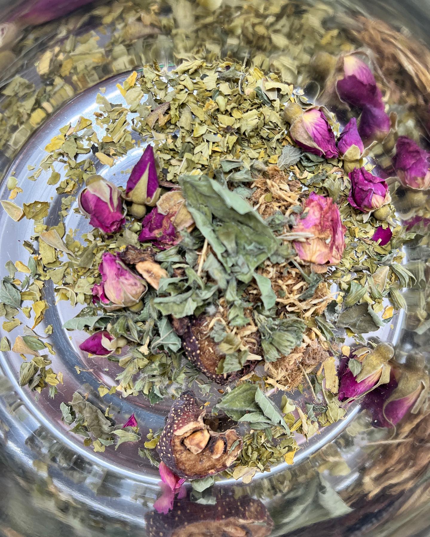 Working on a custom tea blend for an event coming up ✨🌿💚