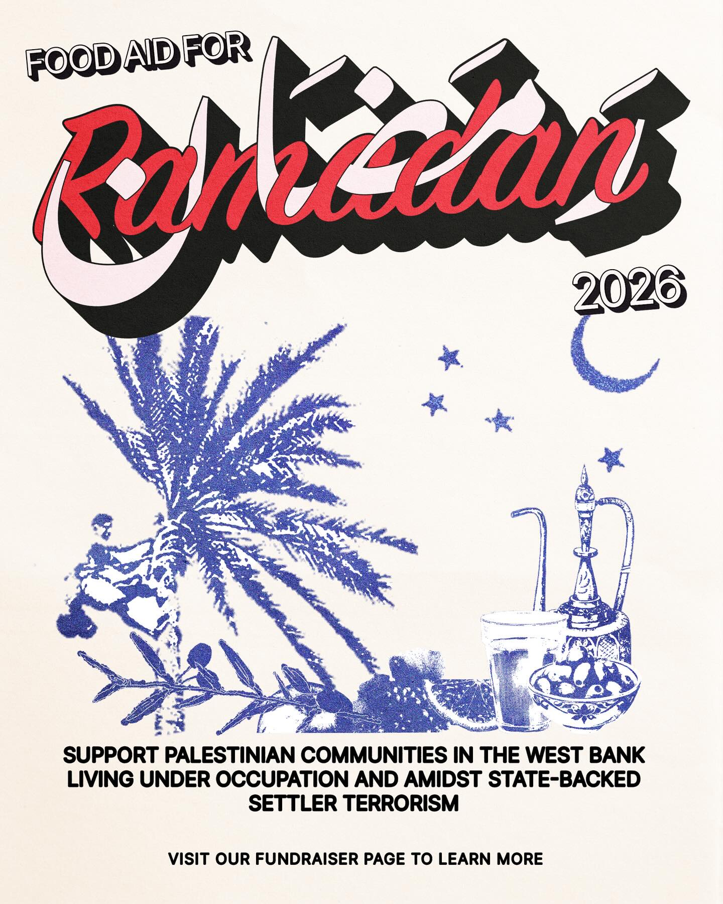 Ahead of Ramadan, we stand in solidarity with Palestinian communities in the West Bank living under state-backed settler terrorism.
Over the past two and a half years the humanitarian crisis in the West Bank has continued to worsen: a sharp escalation in settler terror, the forced displacement of entire communities, the destruction of refugee camps, and the systematic deepening of poverty and hunger through restrictions on access to land, brutal attacks during the annual olive harvest, and the sweeping cancellation of work permits.
Together with many partners, activists, and grassroots organizations, we operate a food aid network for Palestinian communities in Area C. To date, we have distributed more than 5,000 food packs to dozens of communities, including communities violently expelled from their land, which we continue to support even after their displacement.
With Ramadan coming, shortages and rising prices turn this month as well into a heavy challenge for many families. Through the current campaign, we aim to support approximately 500 families by raising 125,000 NIS.
The food aid initiative is a channel of solidarity within the communities’ larger struggle over their homes, their land, and their livelihoods - to strengthen them as they stand against the atrocities of the occupation, in the face of increasing efforts to forcibly expel them. Although our aid is far from meeting the full scope of the communities’ material needs, it still stands as a meaningful avenue of support and resistance.
Ramadan is a month of generosity and responsibility. Every donation, small or large, helps us reach more families and communities. Solidarity and collective resistance to the occupation are the stubborn hope we must continue to hold onto.
Donation link in bio.