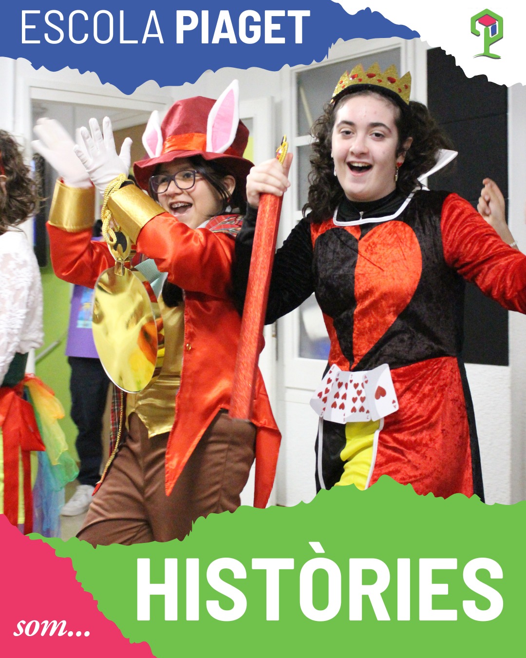 SOM HISTÒRIES
💚💚💚
Enguany cada classe representa un conte; hem aprofitat carnestoltes per donar vida a aquestes històries. Aquí teniu a Sisè, que ha donat vida a Alícia al País de les Meravelles.
💚💚💚
#EsperitPiaget
#PassioPerlEscola
#SomEscola
#ElCarmel