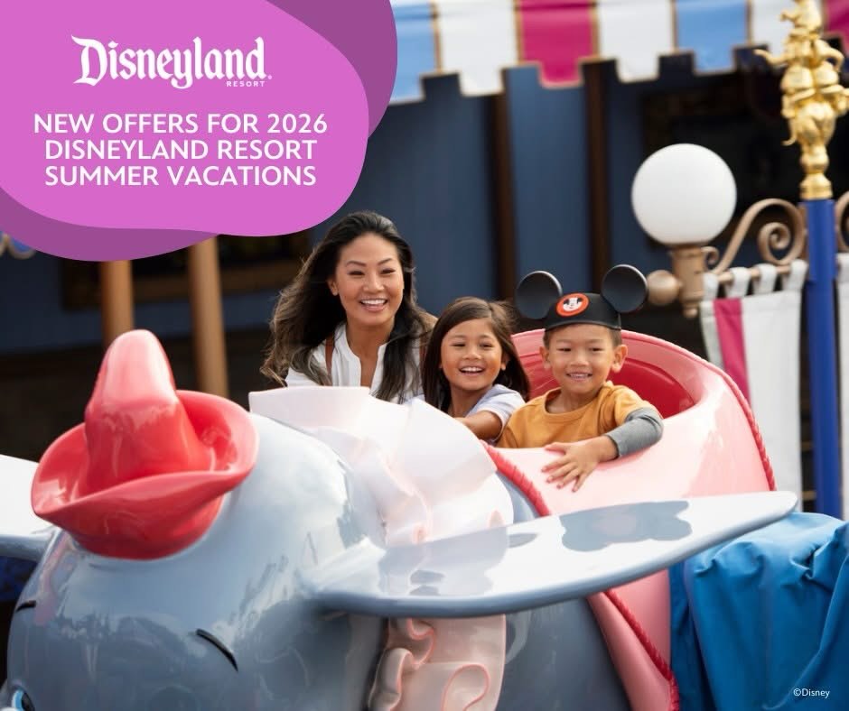 Save with new offers on summer vacations to Disneyland Resort!☀️🎢 Get a quote on our website linked in the bio.