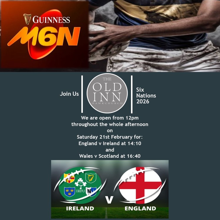 We're open from 12pm tomorrow, Saturday 21st February, for those all-important Rugby matches!
#sixnations #rugby #theoldinnpub #theoldinnhawkchurch #villagelife #devonpub #localpub