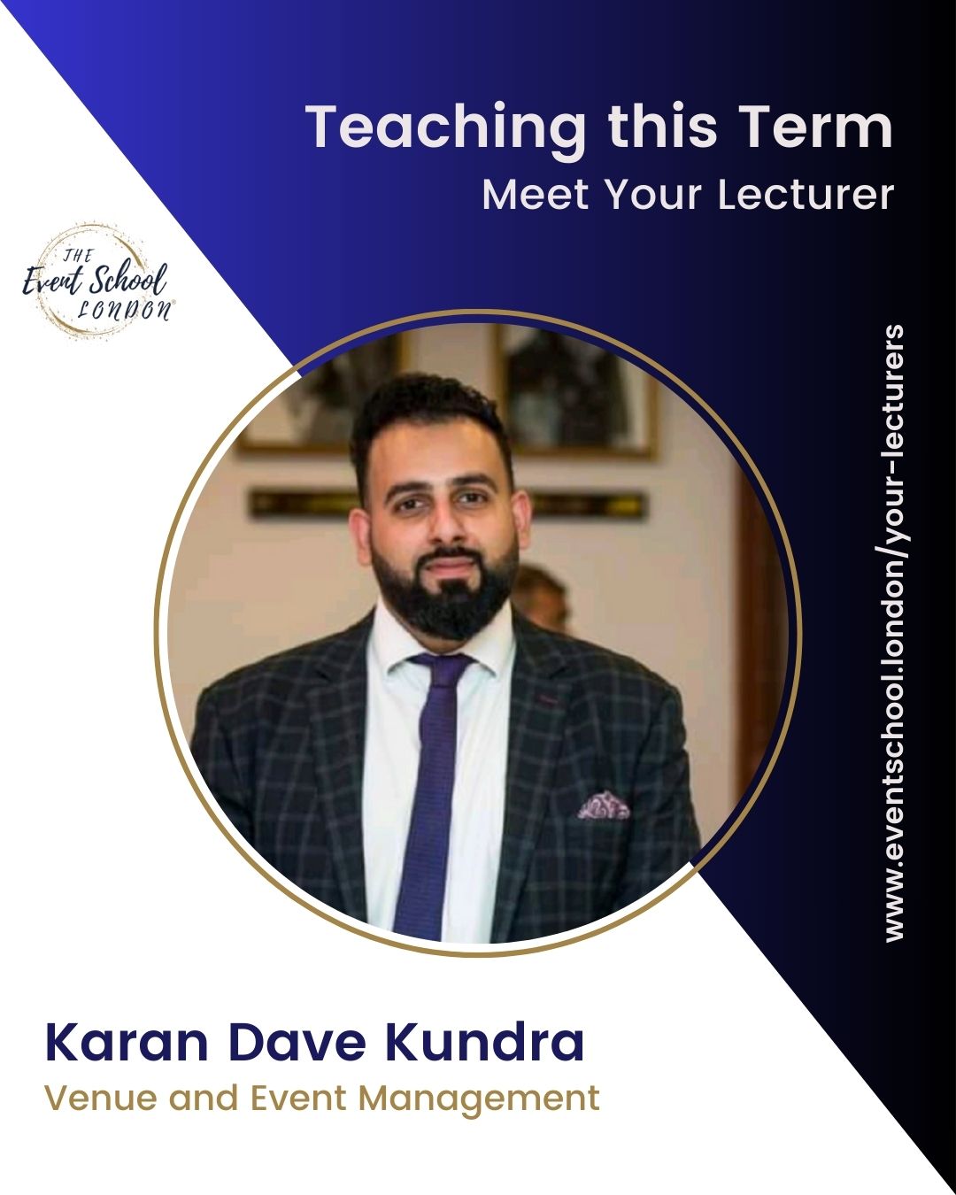 Meet Karan Dave Kundra, one of our lecturers teaching this term at The Event School London.
Karan brings serious industry depth to the classroom, with experience spanning luxury weddings, world class venues and senior hospitality roles across IHG, Marriott, Hilton and Hyatt.
Students value his practical approach, his entertaining insights into the realities of event careers, and the way he connects big picture thinking with real operational detail.
Karan will next be teaching on our part time Diploma in Event Management, running over eight Mondays from 16 February at @NovotelLondonExCeL.
Grateful to have such high calibre professionals supporting the development of event talent.
Find out more about Karan's course at: https://www.eventschool.london/product-page/diploma-in-event-management-london-mondays
#InspirationalTeaching #ProfessionalDevelopment #UpSkill #AddSkill #ReSkill
#EventManagement #StudyLondon
