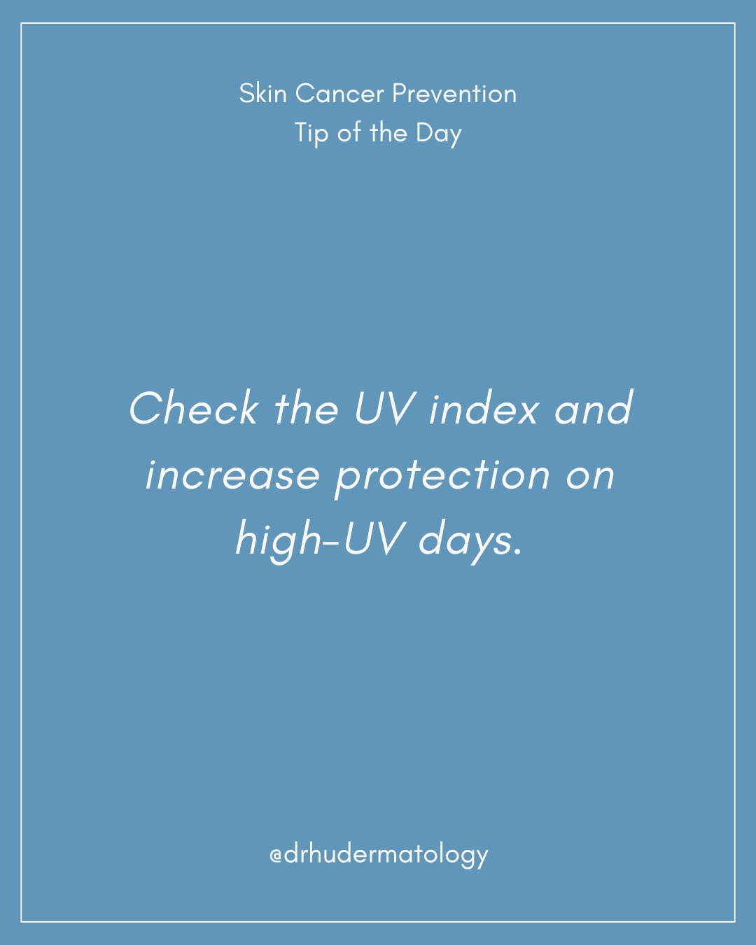 Skin Cancer Prevention Tip of the Day 💡
Check the UV index and increase protection on high-UV days.
Protecting your skin doesn’t have to be complicated! Small daily habits make a big difference over time.
Save this post to come back to later 📌
Share with someone who needs this reminder 🤍
Follow for more tips!
📞 Call: 520-382-3330
➤ Visit: 2732 N. Alvernon Way Tucson, AZ 85712
➤ Visit: www.specialistsindermatology.com
#SpecialistsinDermatology #TucsonArizona #SkinCancerPrevention