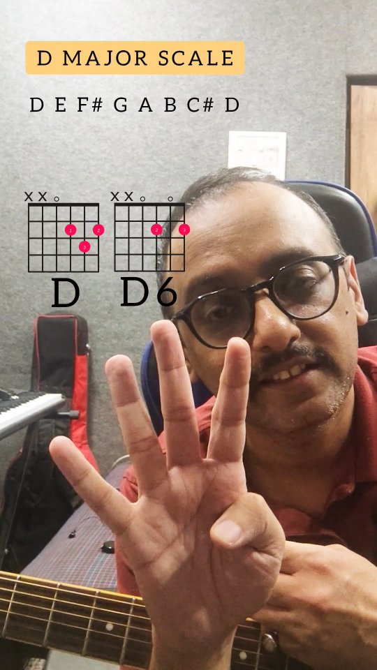 Decoding the Maj6 chord and its relative minor 7 chord. #musictheory #guitargyan #guitartheory #maj6 #m7