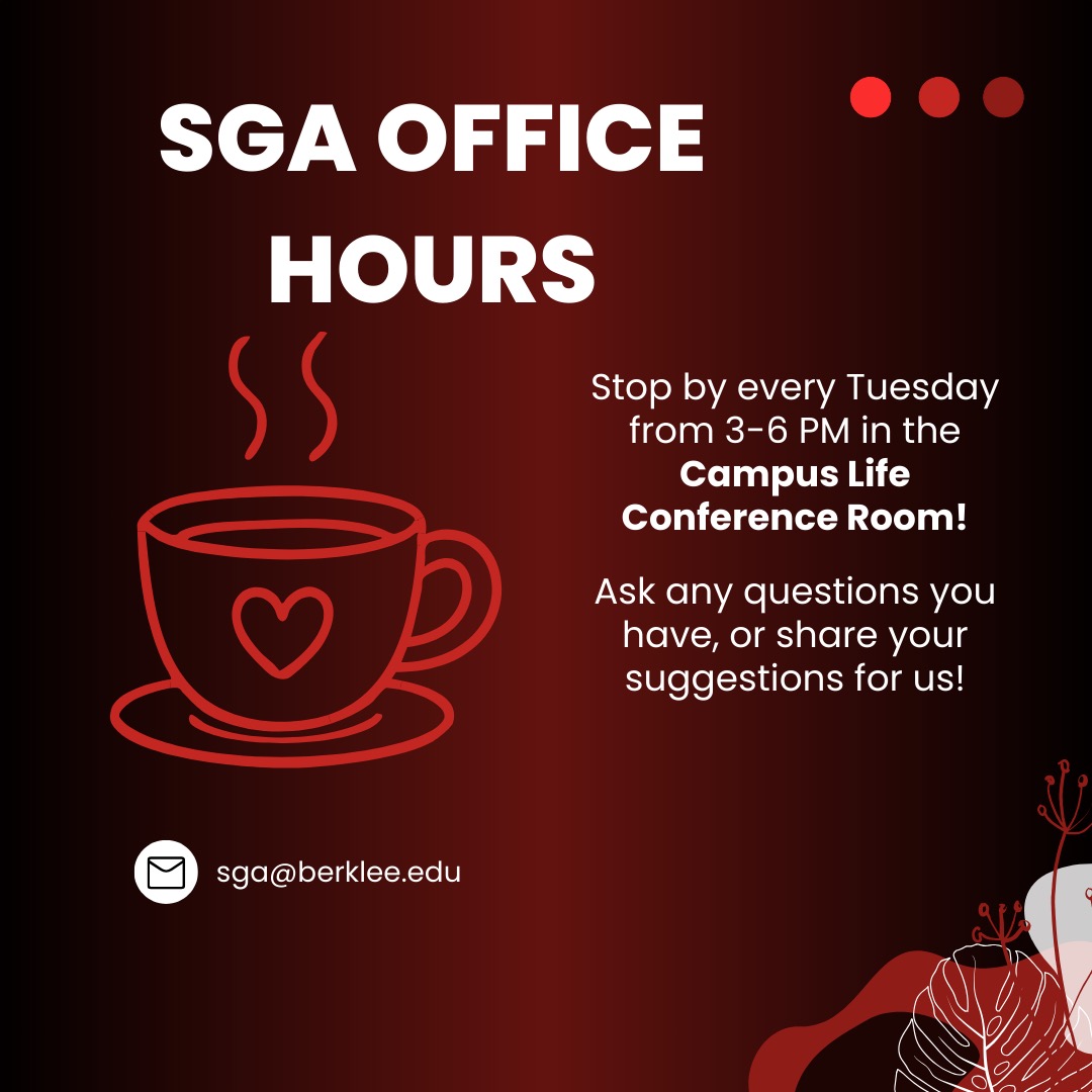 Get a free treat and share your student experience with SGA!
Stop by every Tuesday from 3-6 PM by Campus Life and share your feedback.