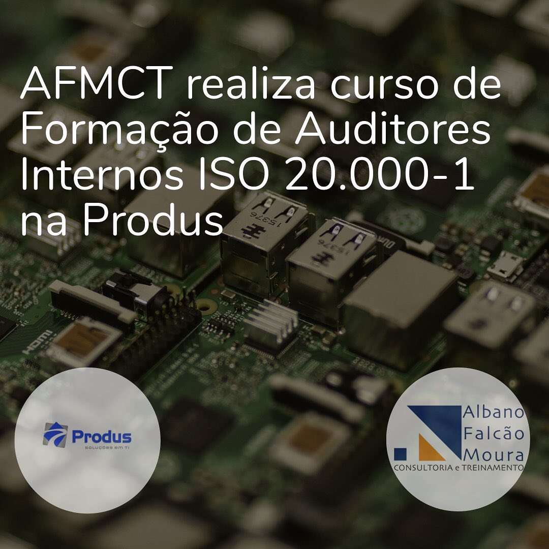 Empresa integradora de soluções de TI com mais de 20 anos de atuação, adequando e aperfeiçoando continuamente sua estrutura interna, a Produs concluiu mais uma etapa ao capacitar e formar seus auditores internos na ISO 20.000-1 com Curso fornecido pela Albano Falcão Moura Consultoria e Treinamento. Com forte ação em segmentos que demandam fornecimento de soluções complexas e serviços especializados, a certificação se torna uma ferramenta poderosa e imprescindível para elevar o nível de satisfação do cliente e excelência nos processos.
Entre em contato pelos nossos canais (direct, WhatsApp ou e-mail) para mais informações.
www.albanomoura.com.br