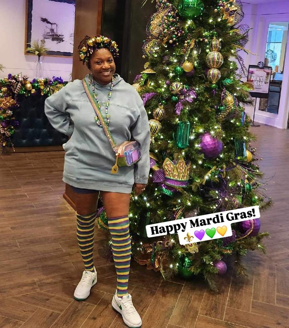 Everywhere else it’s just Tuesday! ⚜️💜💚💛 #nolagirl #bornnraised #neworleansculture #demreeds