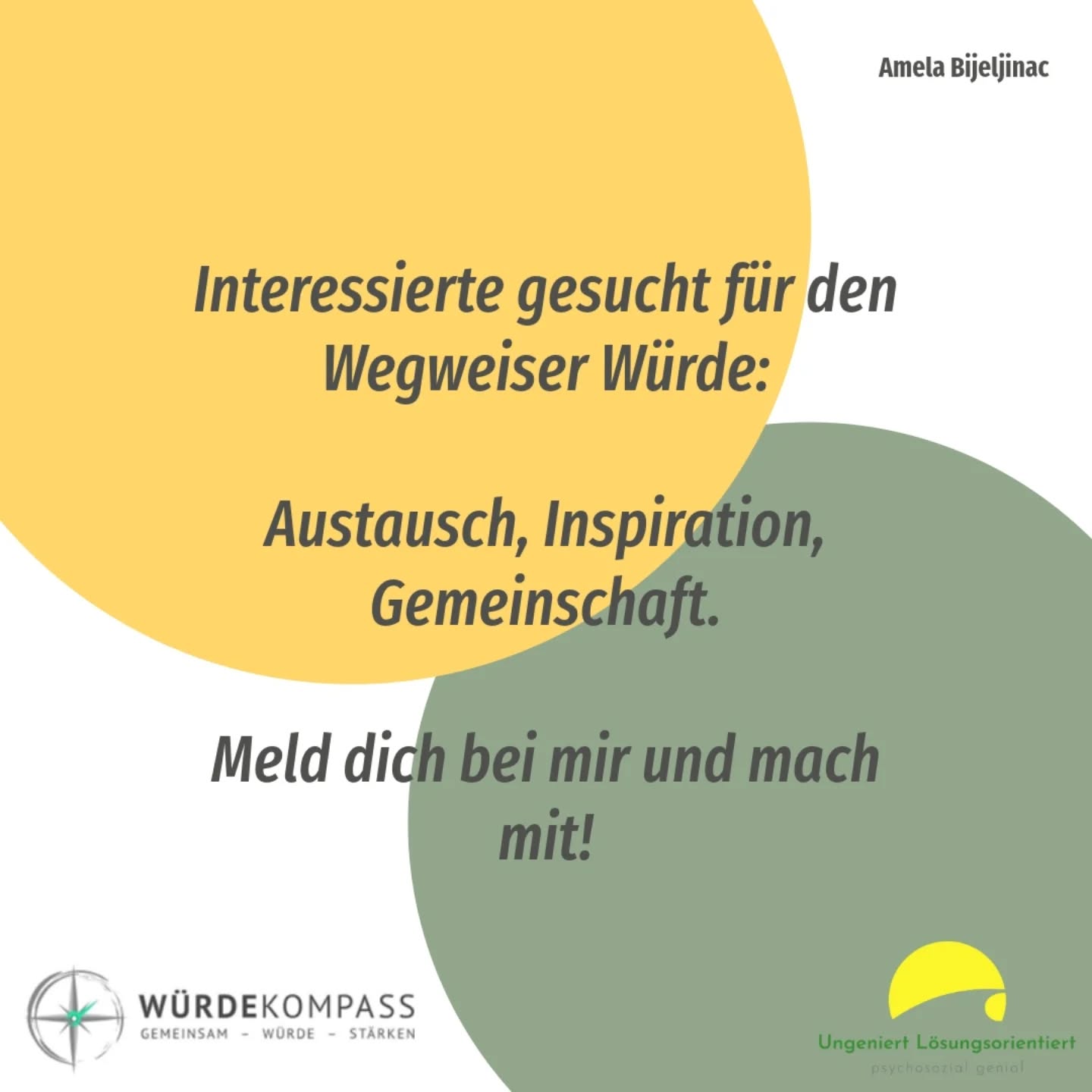 Lasst uns eine Gruppe zusammentrommeln für eine regelmäßige Zusammenkunft zum Austausch - vielleicht schaffen wir sogar monatliche Treffen.
Die große Überschrift ist die menschliche Würde, aber die Themen sind alltäglich:
Wie geht es uns?
Was haben wir schönes erlebt seit unserem letzten Treff?
Haben wir etwas erldbt was vielleicht nicht so schön ist?
Ich hoffe wir können ein ganz bunter Trupp werden.
Mach einfach mit und meld dich bei mir.
#Würde #Wien #Vielfalt #Menschsein #gemeinsam