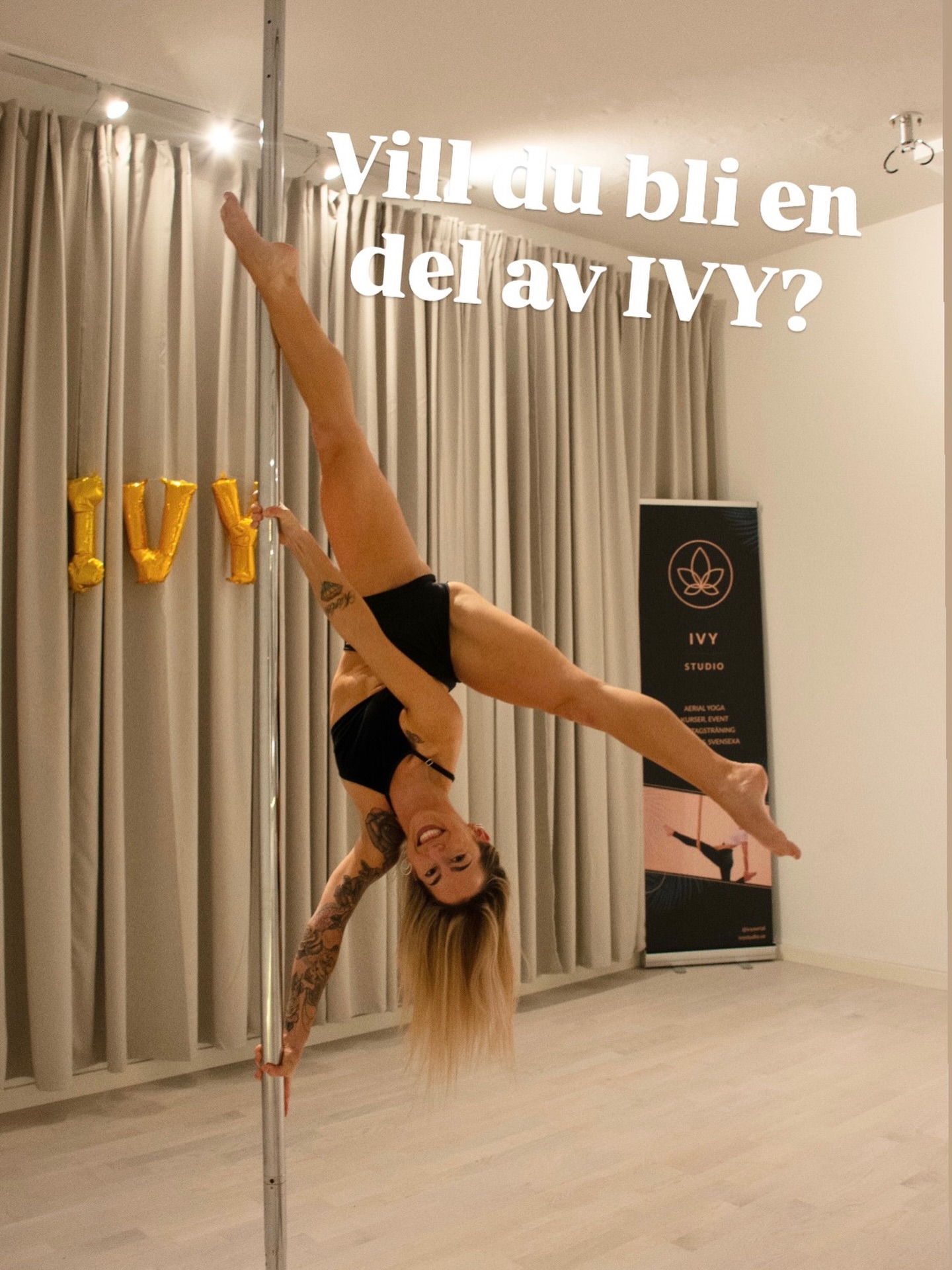 Nu söker vi pole dance instruktörer som kan hålla i kurser på intermediate/advanced-nivå.
Är du driven, positiv och älskar att se andra växa? Skicka ett mail till oss och berätta lite mer om dig själv 🥰