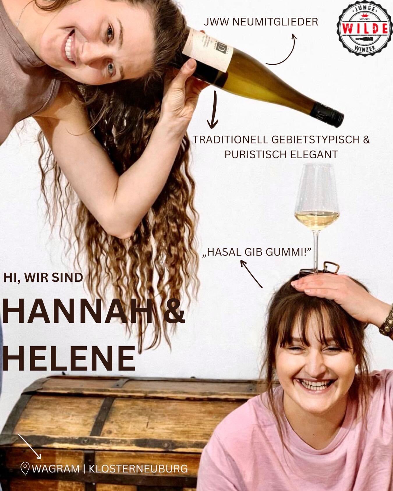 DIE JWW FAMILIE STELLT SICH VOR 🦁🍷
& weiter geht‘s mit den Ladies vom @weingutubldoschek 🙌🏽 #neumitglieder
Die Liebe zum Weingarten entdeckt haben Hannah und Helene schon mit 5 Jahren bei der Weinlese. Das dies so bleiben wird, war nicht immer sicher. Aber sobald beide erkannt hatten, dass ihre größte Leidenschaft der Wein ist, war die Sache klar!
Mal vor Begeisterung überschäumend, mal unkonventionell, auch mal verzweifelt, aber immer mit der Portion Besessenheit, die notwendig ist, um Visionen zu leben. Sowohl in den Weingärten als auch im Keller.
Ihre Weingärten in der Großlage Klosterneuburg, zum Weinbaugebiet Wagram, aber auch zum Biosphärenpark Wienerwald gehörend, sind geprägt von den hier typisch kleinen Strukturen. Mit größter Sorgfalt auf jede dieser Lagen einzugehen - biologisch-organisch natürlich - bedeutet viel Zeit und viel Fingerspitzengefühl, aber auch große Chancen. Es gibt nichts größeres, als den Boden, den Jahrgang, das Jahresklima einer Lage beim Trinken des Weines wiederzufinden.
✨Stilistik: Traditionell gebietstypisch & puristisch elegant
Manchmal darf´s auch wild sein…. 😉 wichtig: immer muss es Spaß im Glas machen!!!!
🤪Hört man oft von ihnen:
Hannah: Wie soll sich das alles scho wieder ausgehn?
heut funktioniert schon wieder gar nix!
Lene: Hasal gib gummi!
wira Kugl in am Flippa imma gruid wern des is bitta 🤷🏻♀️
@weingutubldoschek @hannahdoschek
#jungewildewinzer #jwwfamily #winzerportrait