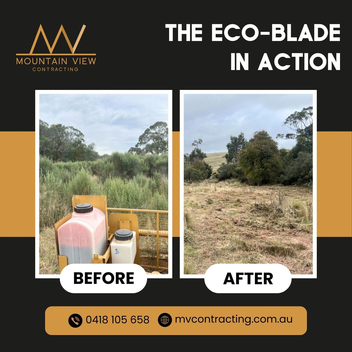 Before and after in Woodend: this section along the Campaspe River is now looking healthier and more accessible thanks to targeted vegetation management. By removing invasive weeds at the root, we’ve helped safeguard the local ecosystem and support native plants.
.
.
.
.
.
#mountainviewcontracting #mvcontracting #earthworks #gisborne #macedonranges #ballarat #mitchellshire #creswick #daylesford #trentham #glenlyon #ashbourne #tylden #lyonville #hepburnshire #mtalexandershire #harcourt #castlemaine #maldon #woodend #lancefield