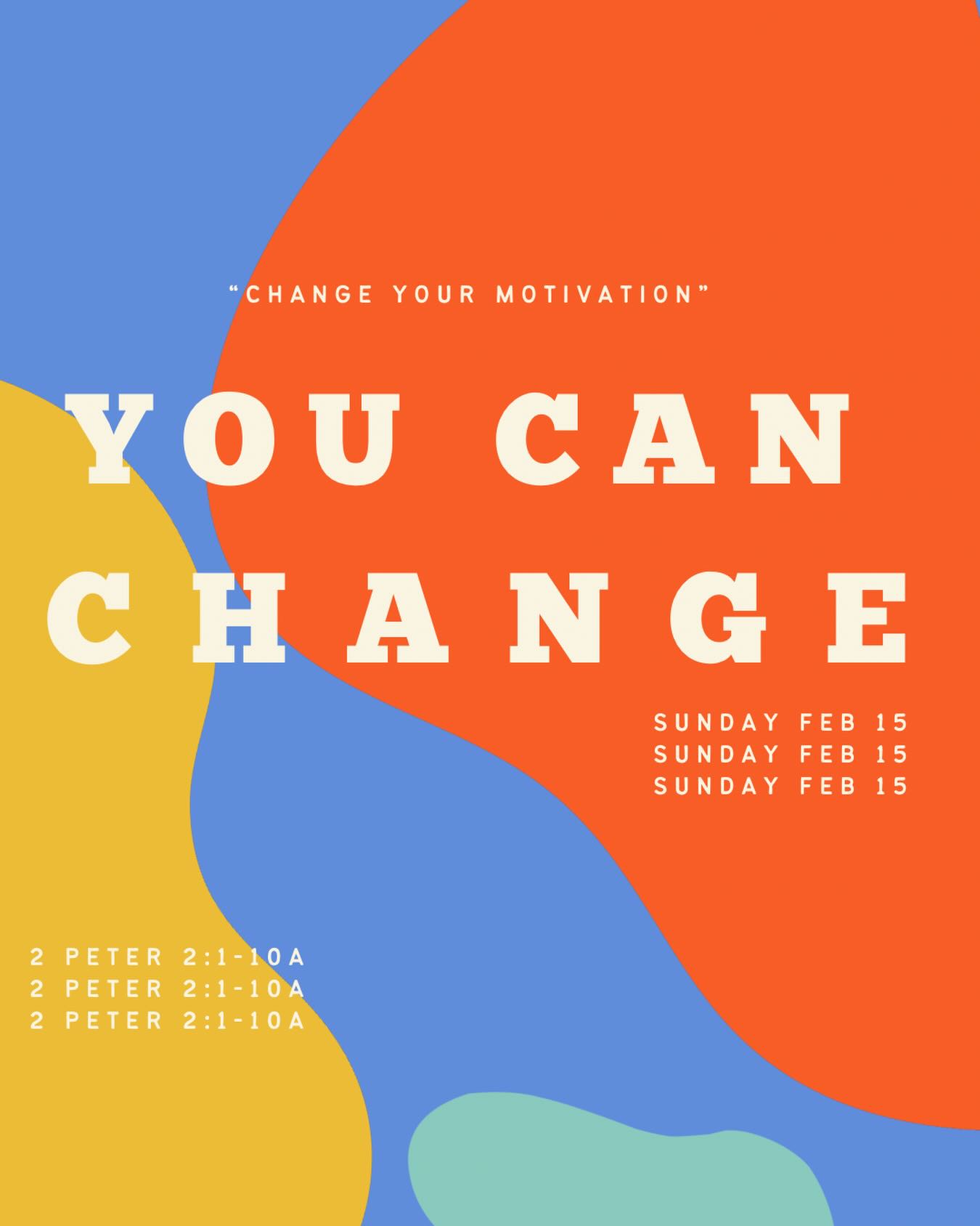 SUNDAY SERMON RECAP:
Get motivated by God’s character and truth
- God both judges evil and protects the righteous
Get motivated by God’s judgement
- God’s past judgements prove that He takes sin seriously
Get motivated by God’s grace
- God knows how to rescue, preserve, and judge rightly and His Grace sustains all who trust in Him.