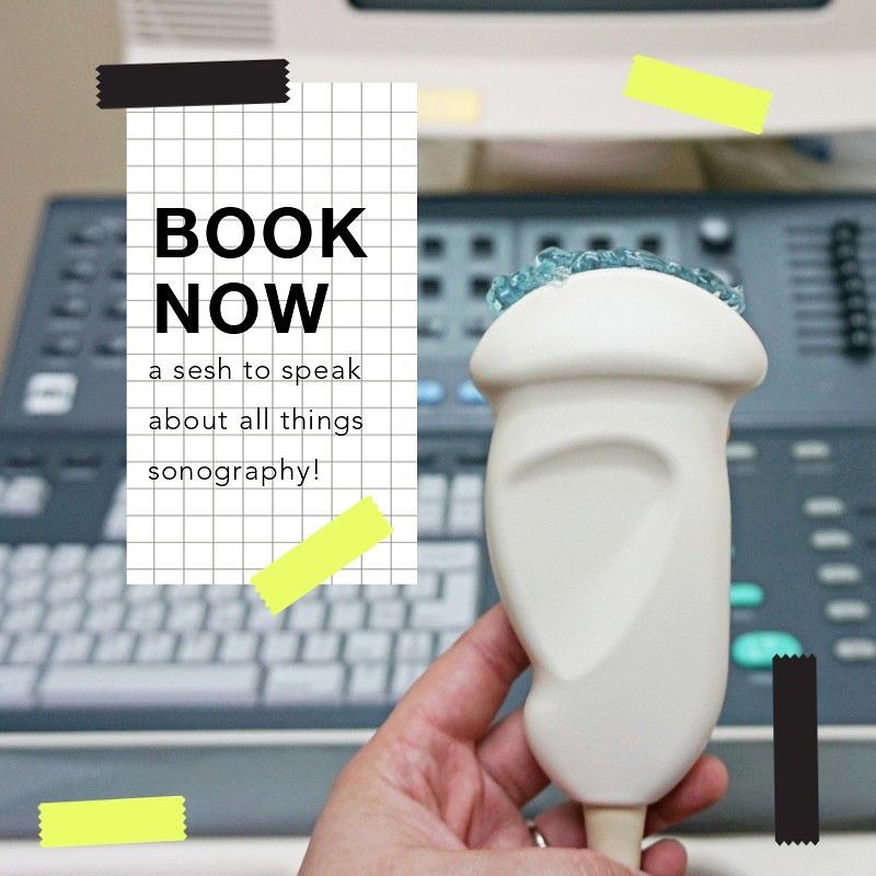 Don’t forget that you can book a *FREE* session with one of us on our website, to speak about all things sonography and have all your sono related questions answered 😁
