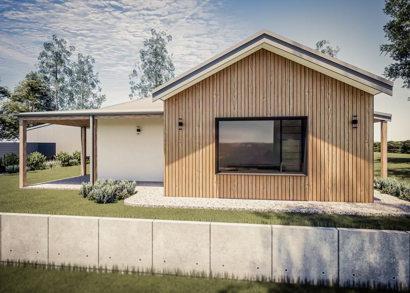 Modern country living, done right.
This home is all about space and flow — multiple living areas, soaring ceilings, and strong architectural lines balanced with natural surroundings.
Concrete retaining (owner is a concreter 👌) anchors the site, while the outdoor living zone spills seamlessly onto the pool, wrapped in bushland for privacy and calm.
Design that works hard and feels effortless.