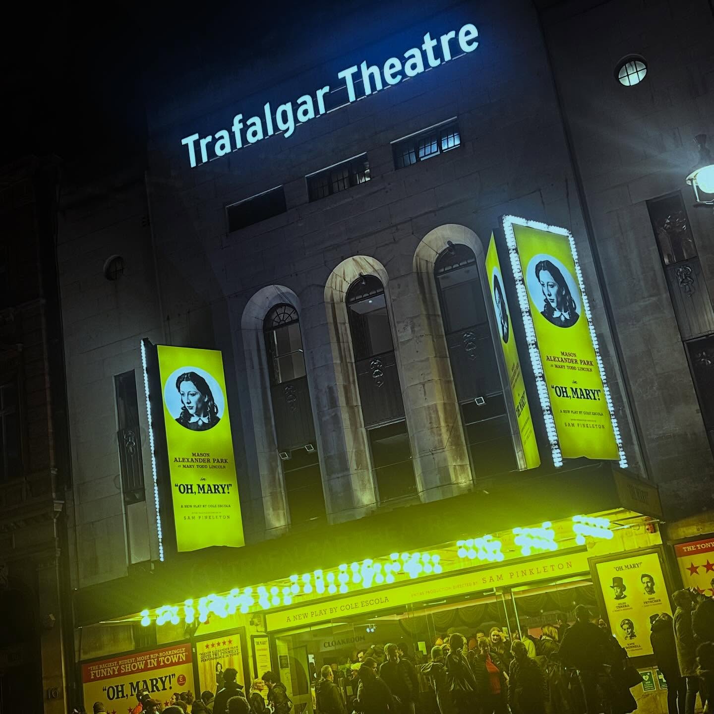 I knew from the pre show music that I was going to like this one, a brilliant irreverent evening of slapstick and schtick.