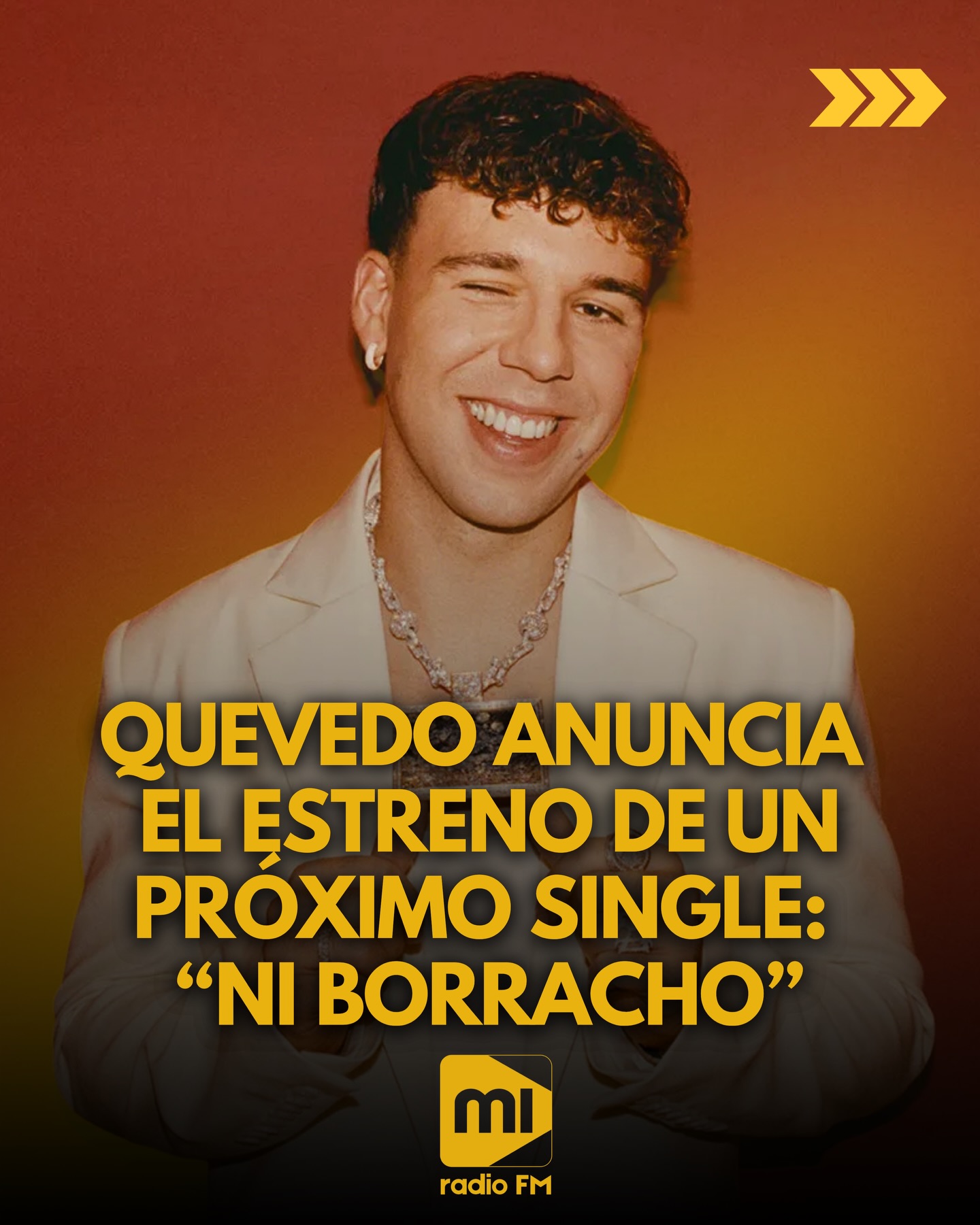 @quevedo.pd anuncia el estreno de un nuevo single: ‘Ni borracho’ 🇮🇨🪕
El cantante publica en su cuenta de Instagram un adelanto de su próximo tema, que podrá escucharse al completo a partir de las 23:00 hora canaria de mañana jueves ⏰