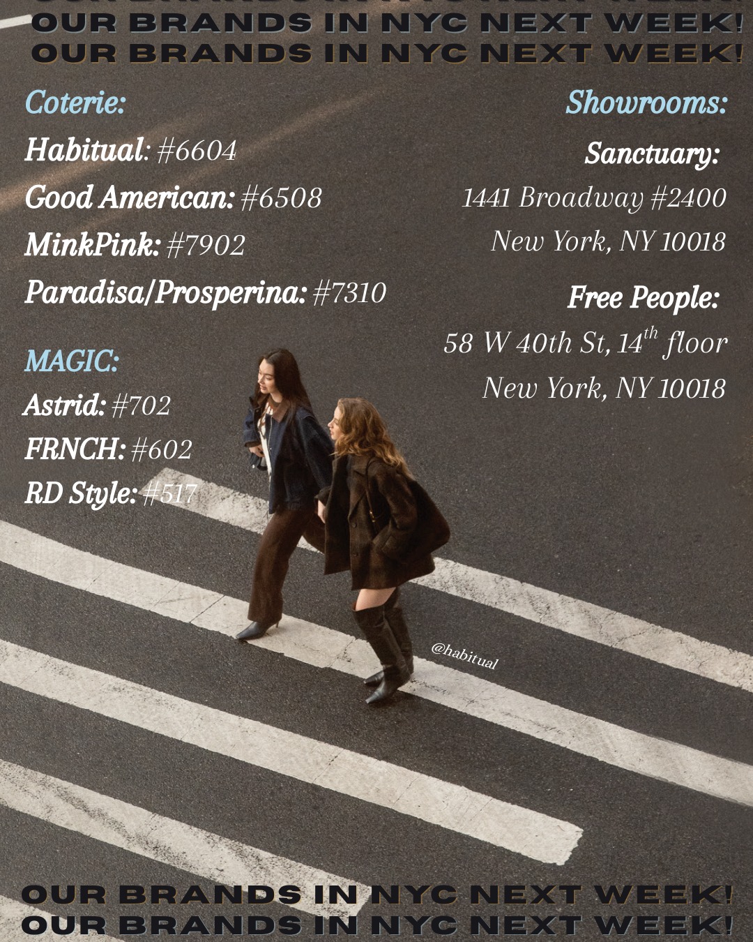 We are less than a week away from another show, and you better believe we are READY for NYC! 🍎✈
Will you be in town for Coterie/Magic? Make sure to email our showroom to finalize your appointments with us.🖤
✉: Showroom@mphyman.com