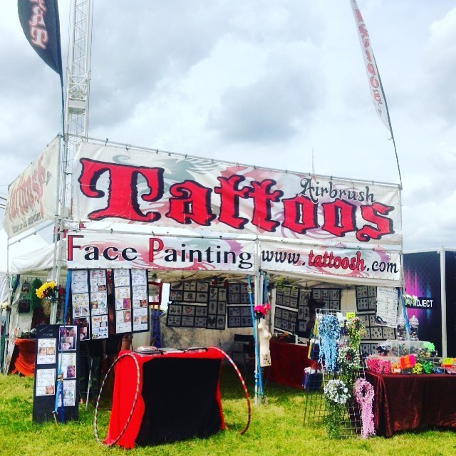 @wild_life_fest we are ready for you! #Tattoosh #wildlifefestival #festival #brighton #facepaint