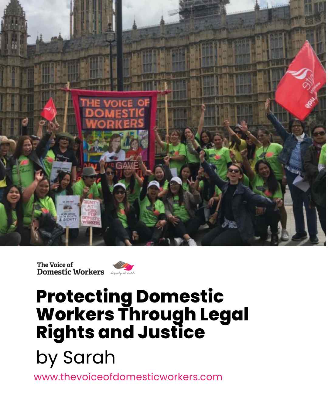 Every voice matters especially those too often unheard. In her latest post, Sarah shares a powerful journey toward securing legal rights and justice for domestic workers, reminding us that dignity at work is a right, not a privilege. Let’s listen, learn, and stand together for change.
Read the full story and take action today: https://www.rfr.bz/iea427f
#VODW #JusticeForAll #StandWithDomesticWorkers #HumanRights