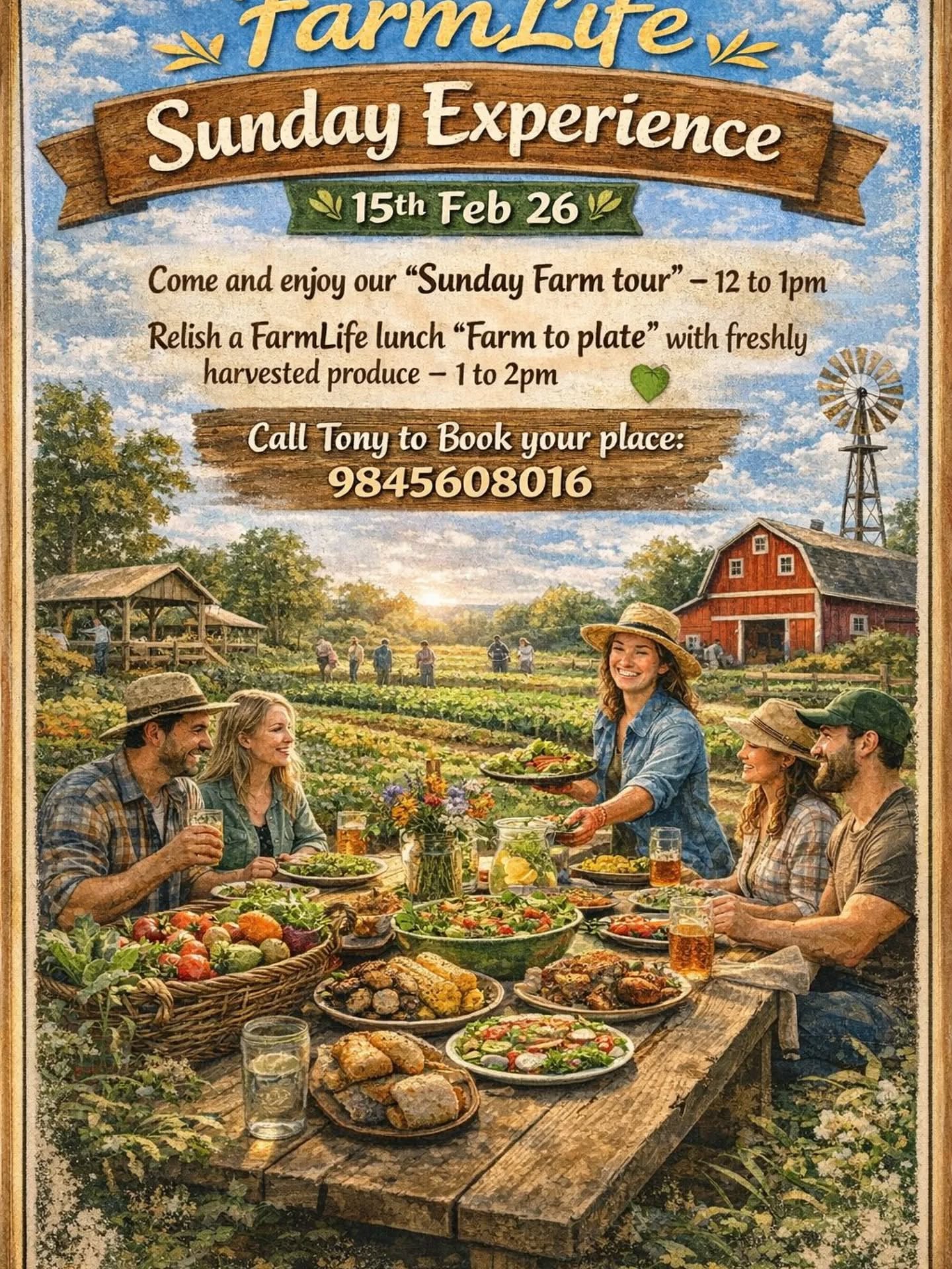 Hi everyone, warm greetings 🌿
Based on the suggestions we received last week, we thought we’d try something new this weekend.
We’re planning to begin the volunteer program a little earlier — from 9:00 am to 12:00 noon.
After that, we’d like to host a farm tour for anyone who wishes to walk around the farm — volunteers as well as non-volunteers.
And since we received such wonderful feedback about last week’s lunch, we’re thinking of offering a farm lunch from 1:00 pm to 2:00 pm.
We’d really love to hear your thoughts. Do you think this schedule will work well? Any suggestions or ideas are most welcome.
Looking forward to your feedback 😊