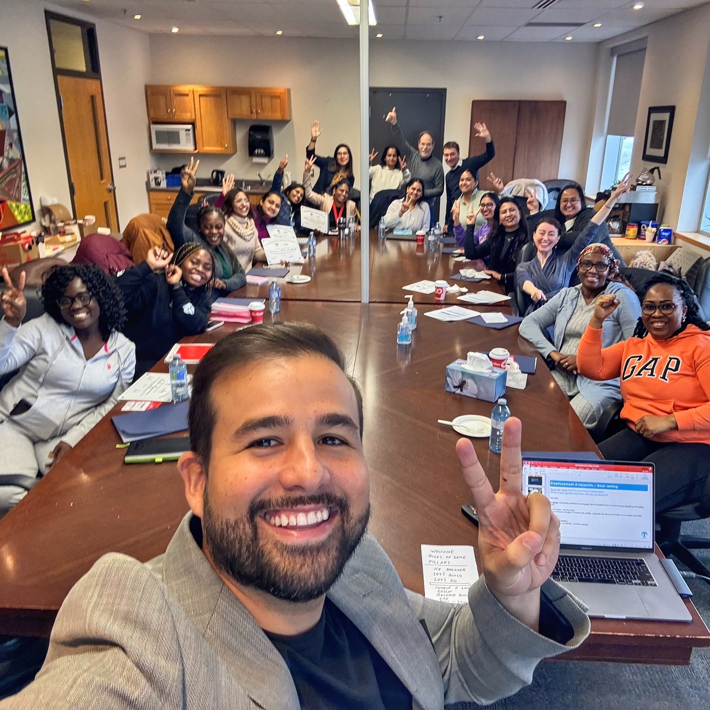 Early Childhood Educators are heroes...
Last weekend we went to Orangeville to deliver a leadership workshop for the amazing French daycare Garderie Petit Baobab.
The workshop was a mix of effective communication, public speaking techniques and improv. And the best part...and English AND FRENCH!
The objective of the workshop is to build fun, supportive teams that communicate effectively!
Participants learn real world strategies to foster an environment where collaboration and authenticity are celebrated, and several techniques to allow themselves to be vulnerable, open and approachable to others.
A huge hug to all the wonderful educators for their positive energy and commitment to the daycare and its students!
#leadershipdevelopment #earlychildhoodeducators #improv #publicspeaking #corporateevents #corporateworkshops