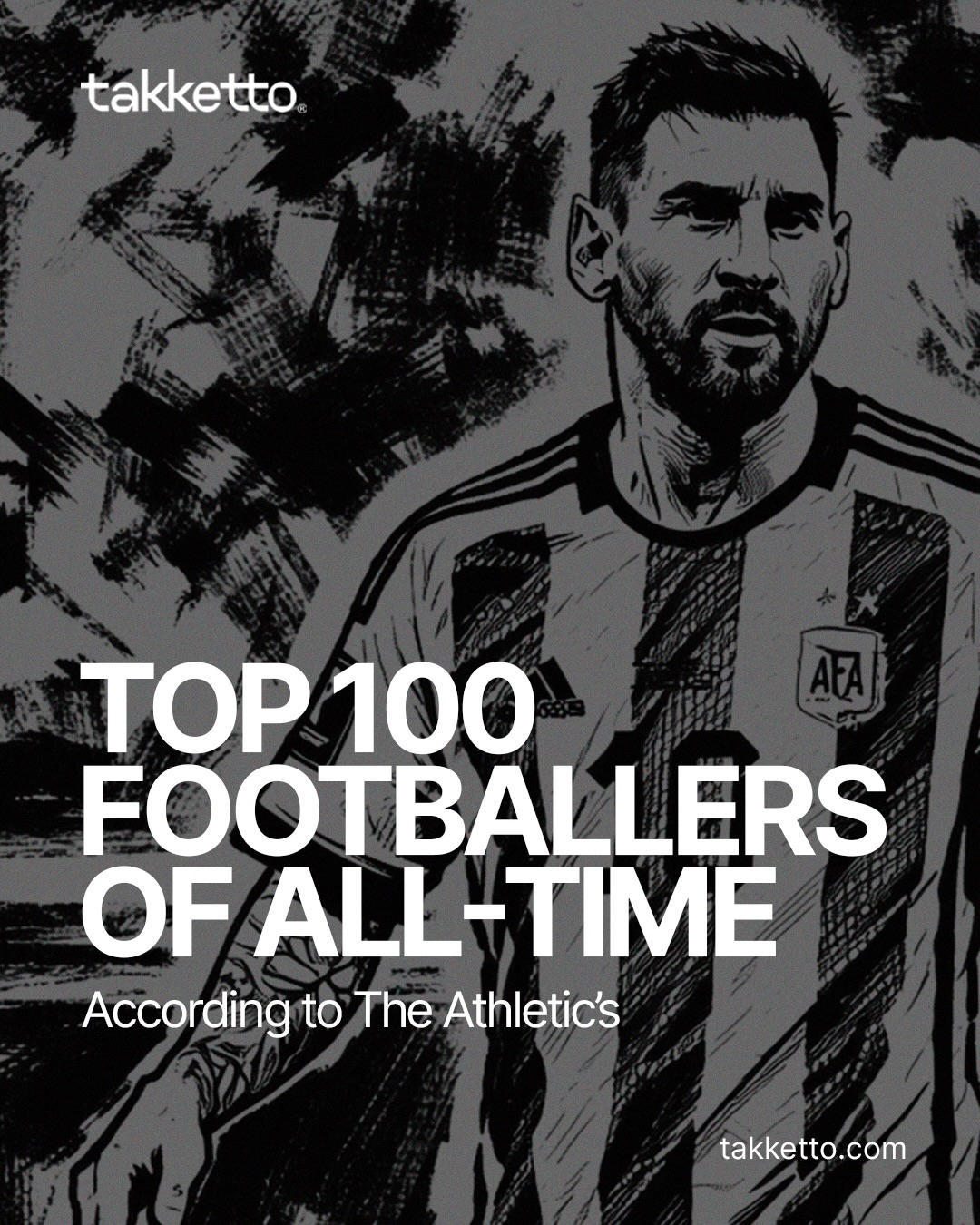 A few days ago, The Athletic released a Top 100 of the greatest footballers in the history of the game. Do you agree with the list? We’d love to hear your thoughts.
#takketto_ #top100footballersofalltime #footballer #history