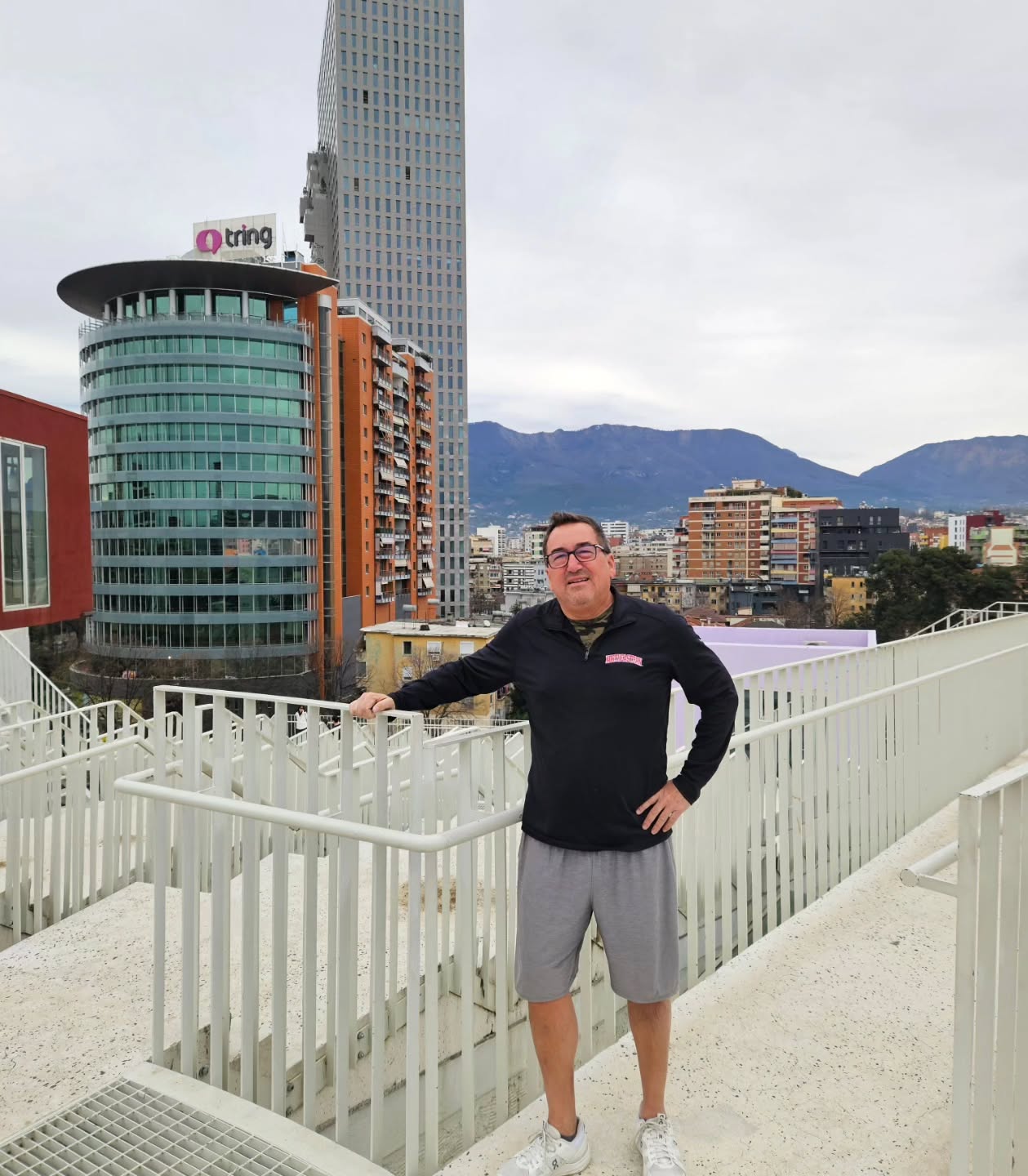 I climbed the pyramid this morning. Great workout!