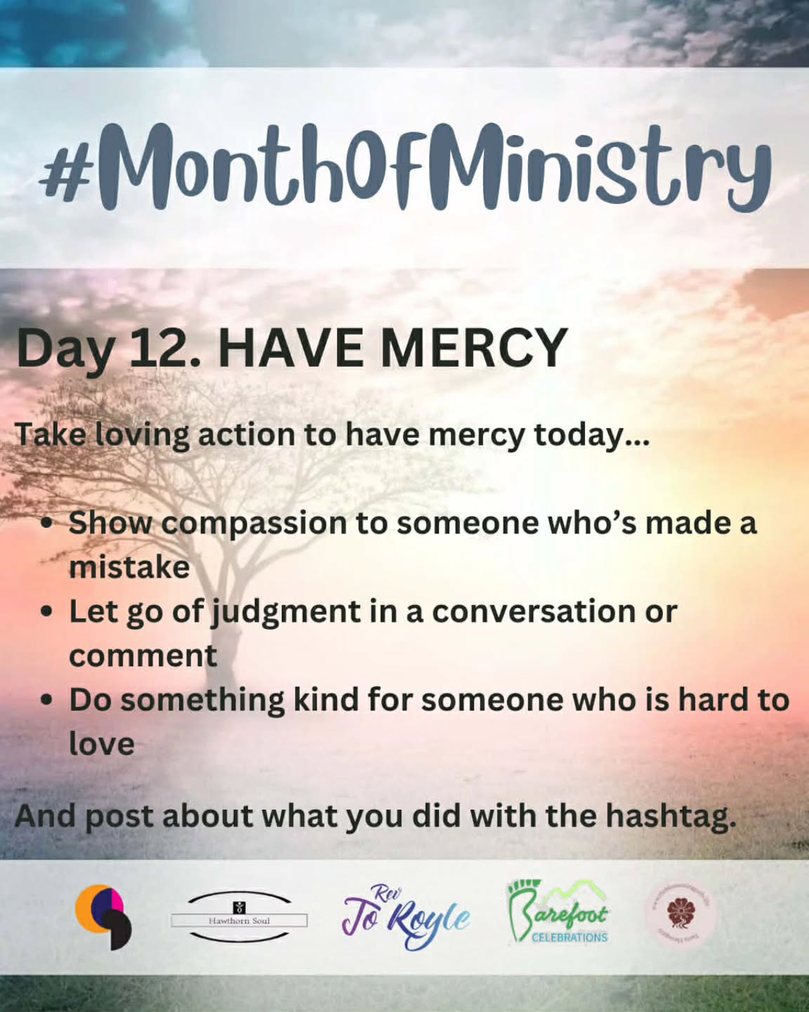 Today's prompt for #monthofministry is "Have mercy"โit sounds like a challenging one, but on reflection, it connects deeply to forgiveness.
A Course in Miracles teaches that all behaviour is either an act of love or a cry for love. โค๏ธ
This perspective helps me reframe how I respond to others' behaviour. When someone acts in a shitty way, I can choose to see it as a cry for love. I'm not excusing their actions, and I'll absolutely maintain healthy boundariesโbut viewing their behaviour as coming from a place of hurt helps me take it less personally and recognise their inherent worth as a person. (Though that's not always easy, is it?)
What about you... where can you extend mercy and loving kindness today?