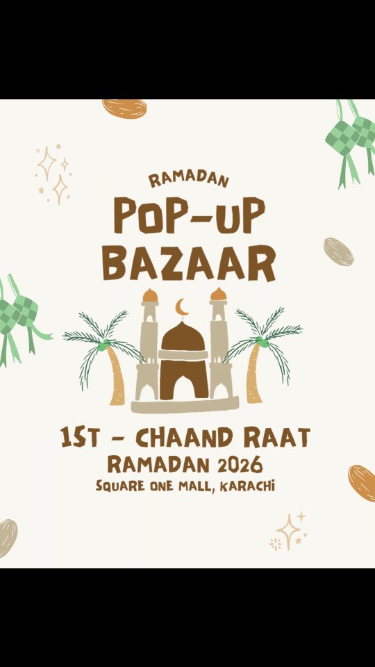 Karachi, this one’s for you 🤍✨
If you’ve been wanting to see our products in person, grab some last-minute Eid gifts, or simply shop with us physically — you’re in luck! 🌙
We’re at the Ramadan Bazaar at Square One Mall, Karachi from 1st Ramadan till Chand Raat, every single day 🤍
Come say hi, browse your favourites, and experience everything up close.
We can’t wait to see you there ✨