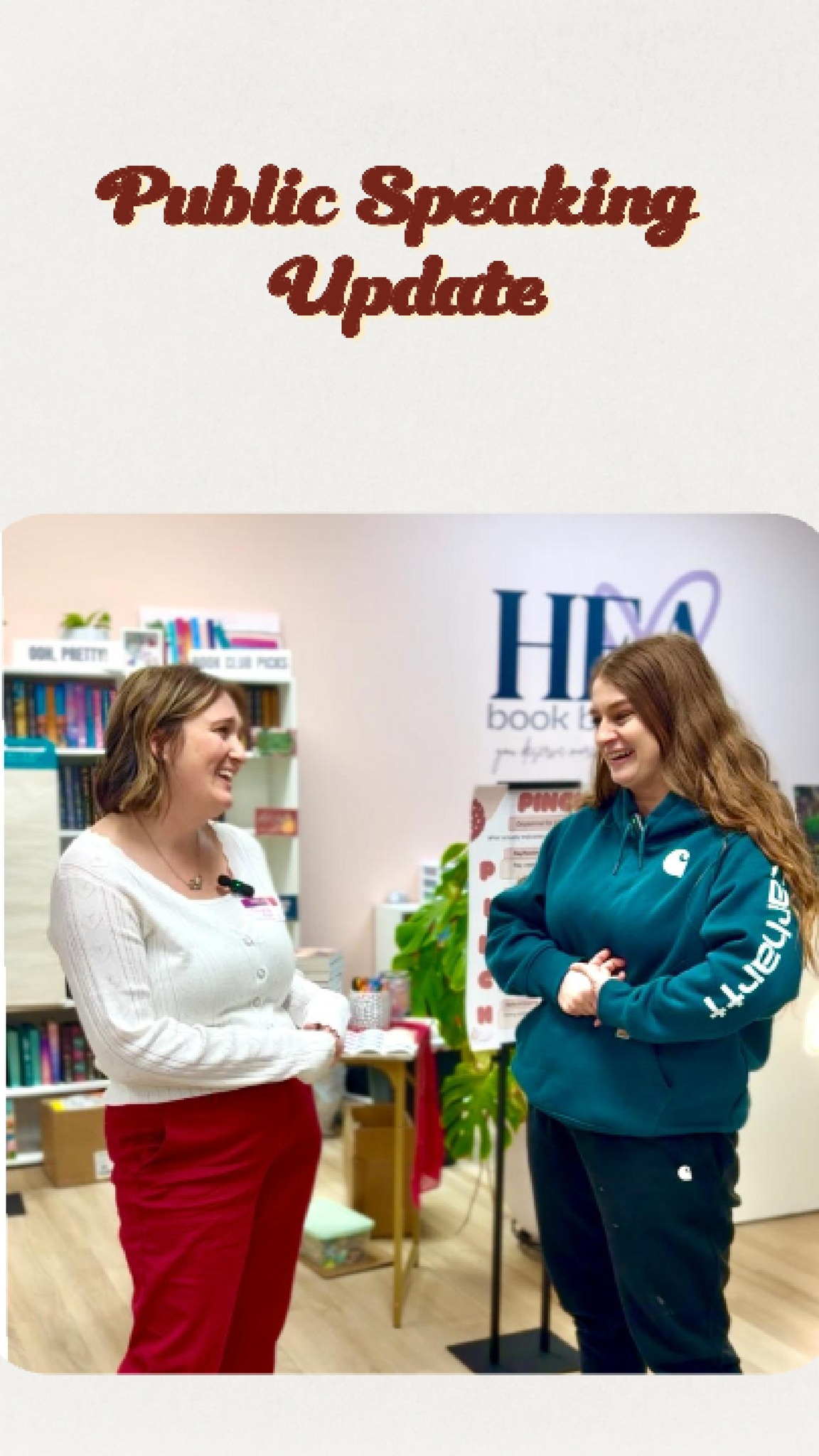 An update from my public speaking video. #adhd #adhdwomen #stories #publicspeaking