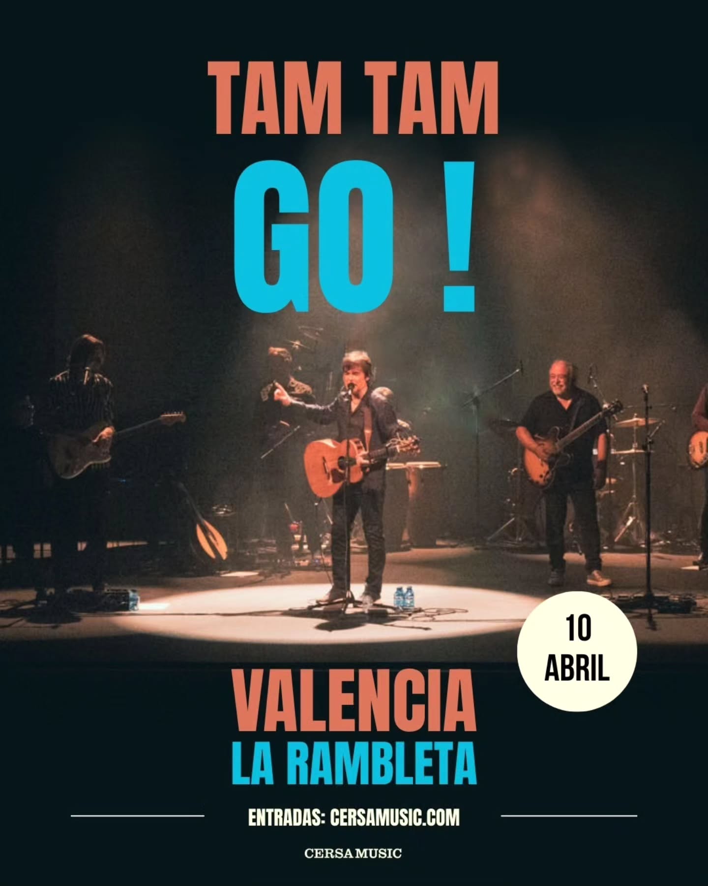 🔴 ¡El próximo 10 de abril tienes una cita muy especial en la @rambleta con @tamtamgooficial !📌
La banda de los hermanos Campillo vuelve a los escenarios para presentar su nuevo álbum y hacer un extenso repaso a su larga trayectoria.
¿Te lo vas a perder? 👀
🎟️ ENTRADAS YA A LA VENTA EN LARAMBLETA.COM Y CERSAMUSIC.COM 🎟️
🎙️ Tam Tam Go!
🗓️ 10 de abril
🌍 Valencia
🏛️ La Rambleta
📍 Bulevar Sur esquina Calle Pío IX, s/n
⏰ 20:30
🎟️ cersamusic.com
#TamTamGo #Gira2026 #LaRambleta #PopEspañol