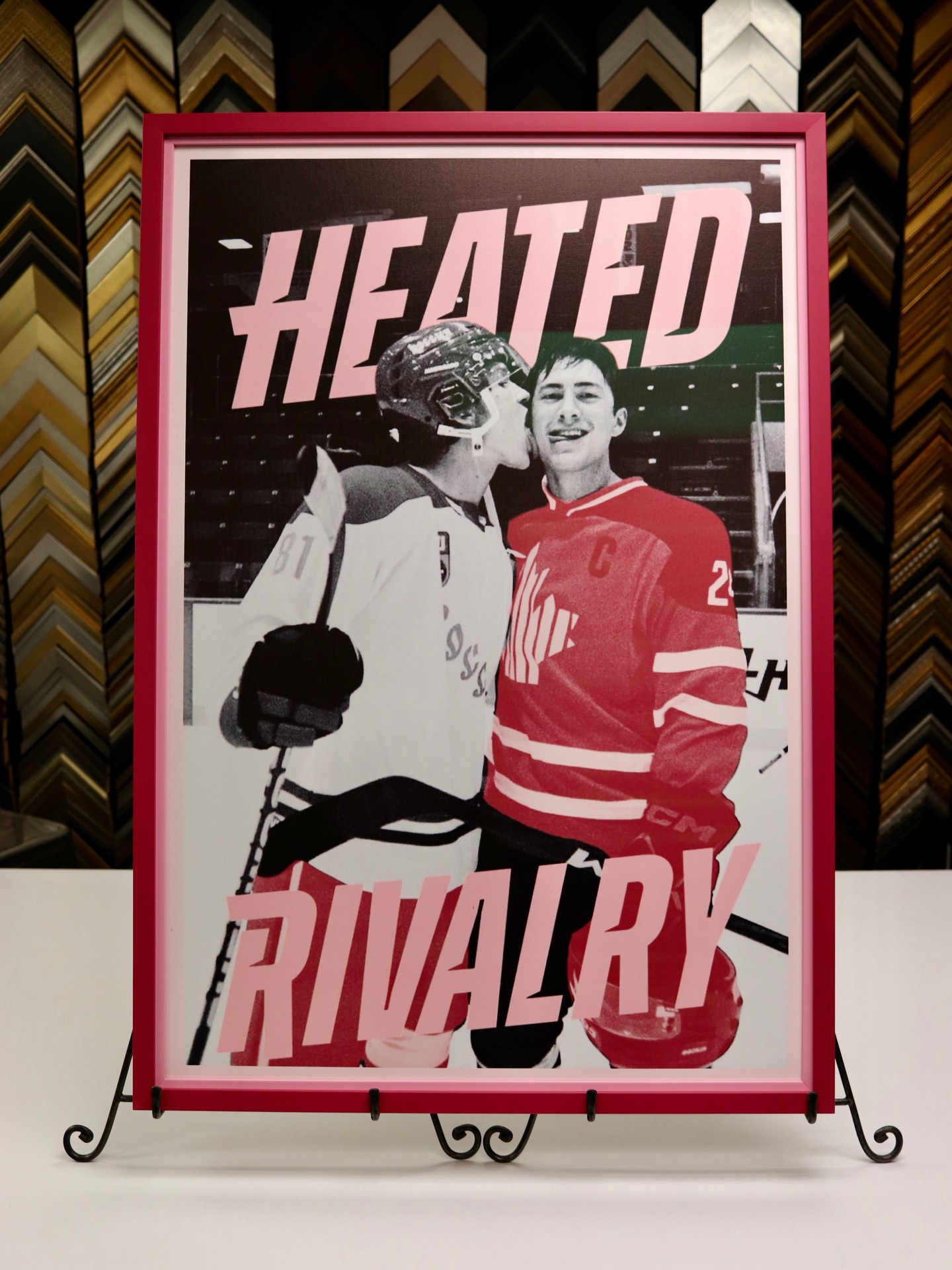 Happy Valentines Gay- I mean Day! 💕
We found the perfect pair of frames for this double frame project, just in time for the holiday of love. ❤️
So… this show is about hockey, right? 🏒
#valentinesday #heatedrivalry #hockey #framing #customframing