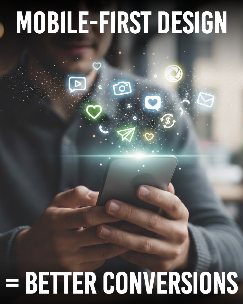 Most users experience your website on mobile first—not desktop. Mobile-first website design improves navigation, readability, and conversion flow, making it easier for users to take action. UX decisions directly impact how long users stay and whether they convert.