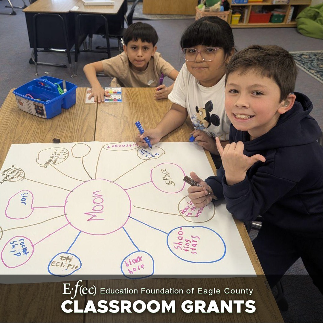 Congratulations, Ms. Lorena Espitia, Ms. Cail, and the Avon Elementary School Intervention Classroom for receiving much-needed materials! We are thrilled to support your work!
"Thanks to your support, our intervention classroom now has the materials we need to help our different groups continue growing on their path to becoming great readers. Without your support, this challenge would be even greater than it already is." - Ms. Lorena & Ms. Cail
A special thank you to our sponsors who have helped make so many of our classroom grants possible!
@vailmtn, @beavercreek, @vailhealth, @vvcthriftyshops, and The Zimmel Family Foundation.
EFEC | Be Part of the Solution
Helping @eagle.schools classrooms, one grant at a time.