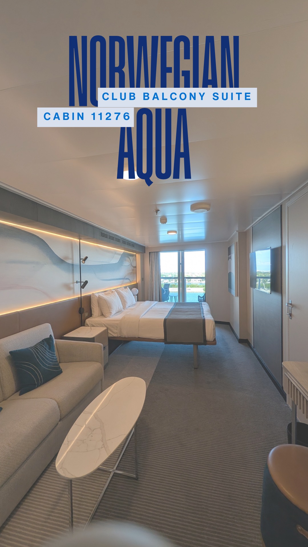 Step inside Club Balcony Suite 11276 on Norwegian Aqua, the newest ship in Norwegian Cruise Line’s fleet.
This cabin offers a noticeable upgrade from a standard balcony and works especially well for longer sailings.
✨ What makes this suite stand out:
🌊 A larger balcony with more space to relax
📐 Extra square footage inside the cabin
🧺 One bag of laundry included
🤫 A quieter, more secluded location above Indulge Food Hall
If you like a little more room and fewer crowds, this is a great cabin choice on Aqua.
📍 Norwegian Aqua | Norwegian Cruise Line
#NorwegianAqua #NorwegianCruiseLine #CruiseCabin #ClubBalconySuite #CruiseLife #TravelCouple #CruiseTips