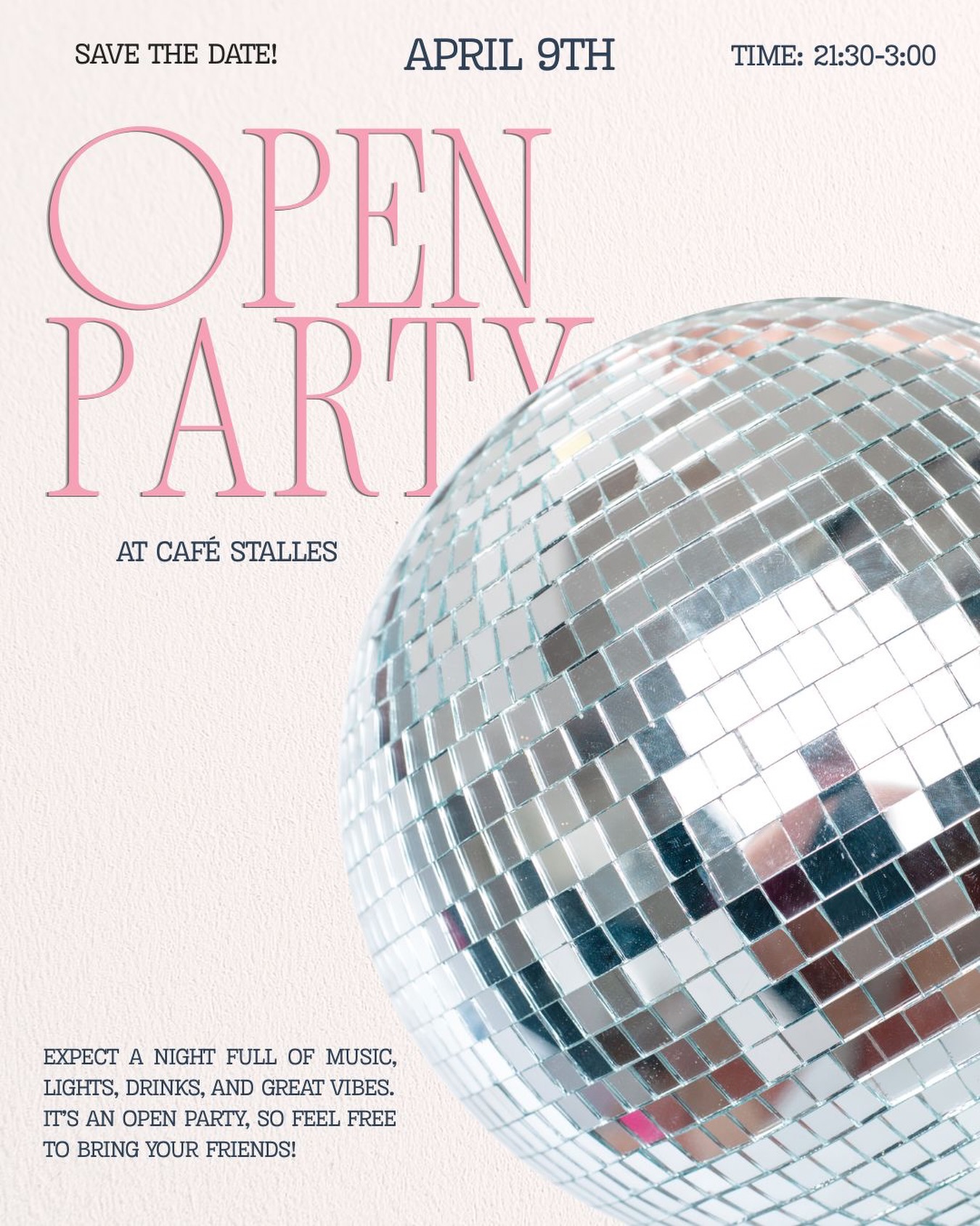 โจ Save the date for our open party! โจ
Also let your friends know as itโs for members and friends! ๐ฅณ๐ฅฐ