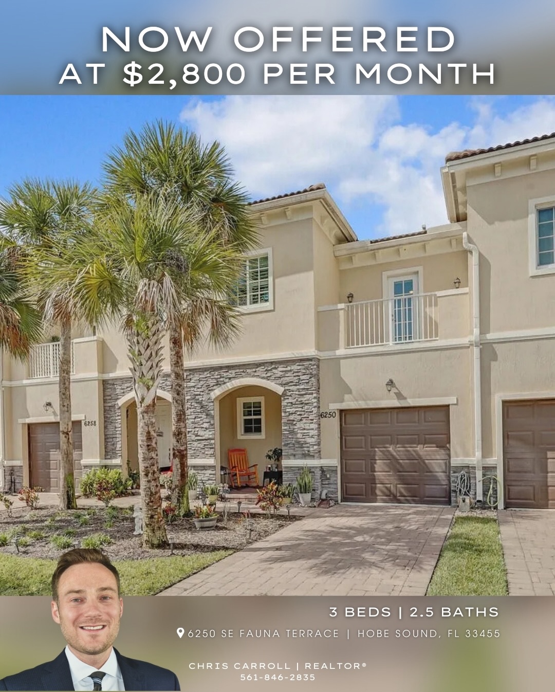 ☀️ Ready to Start Your Hobe Sound Lifestyle? ☀️
Now offered at $2,800/month with brand-new engineered HDF wood floors.
This 3 bedroom, 2.5 bath townhome in Heritage Enclave offers the ideal blend of modern finishes, gated community living, and a prime coastal location just minutes from Hobe Sound Beach.
Built in 2019 and move-in ready, highlights include:
• Impact windows
• Granite countertops + stainless steel appliances
• Huge primary suite with lake views & two walk-in closets
• Separate soaking tub + walk-in shower
• Private preserve views
• Located across from the community pool
If you’re searching for a move-in ready townhome for rent in Hobe Sound near the beach, this is one to see.
📍 6250 SE Fauna Terrace, Hobe Sound
💰 $2,800/month
📲 561-846-2835 | 🌐 carrollrealtygroup.com
@illustratedproperties @illustrated_jupiter_east
#HobeSound #HobeSoundRental #HeritageEnclave #FloridaRentals #treasurecoastliving