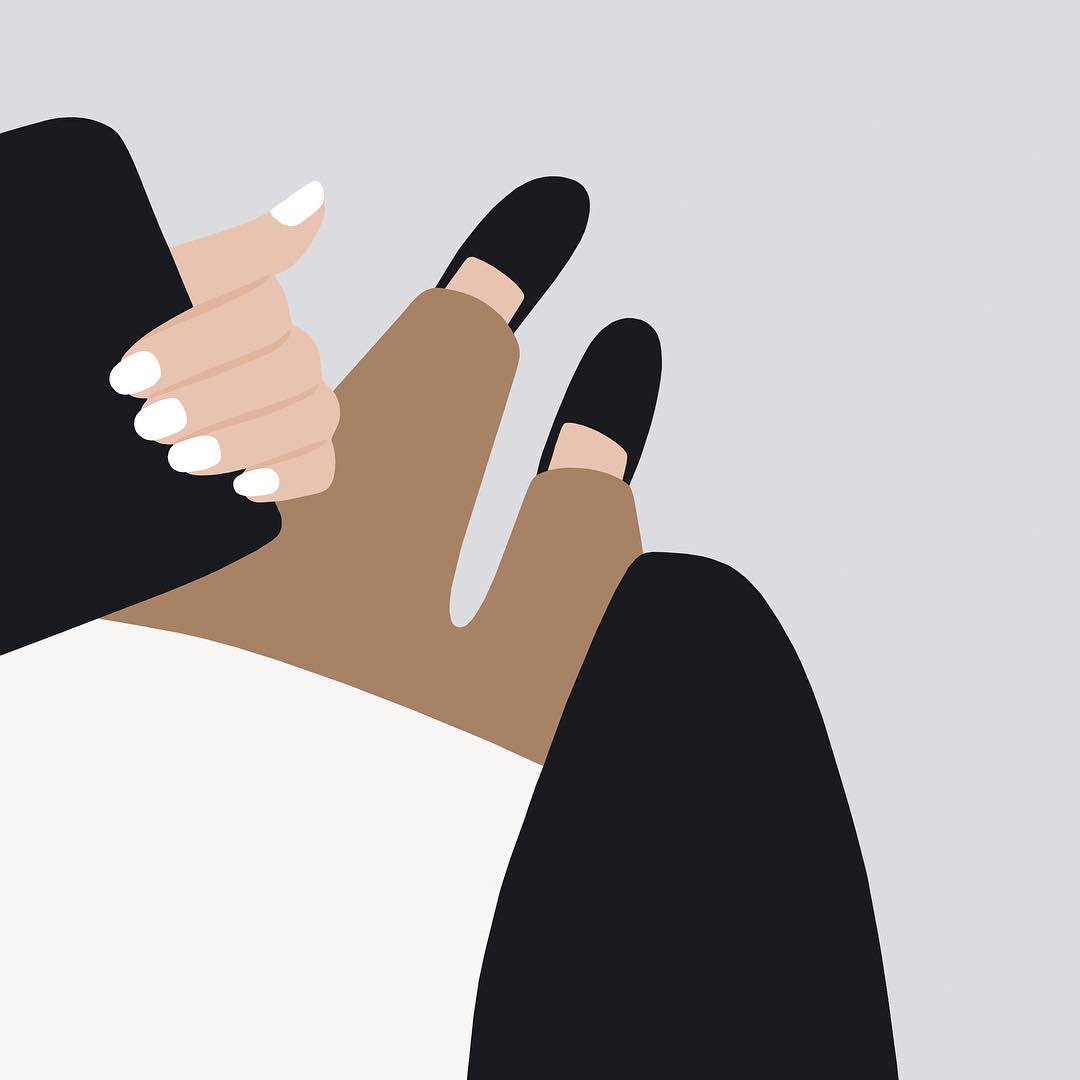 Casual layering look #stylediaries #summernails #white #pictureoftheday #illustrationoftheday #fashionillustration #iloveillustration