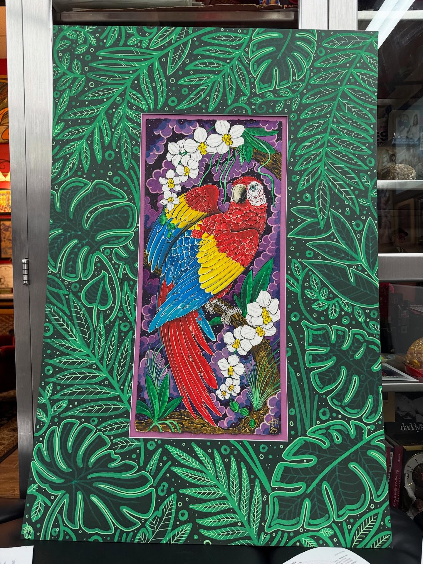 Finished up the matting on this today and got it shipped off to Tampa to be in an art show with the cigar city tattoo expo… excited to be a part!