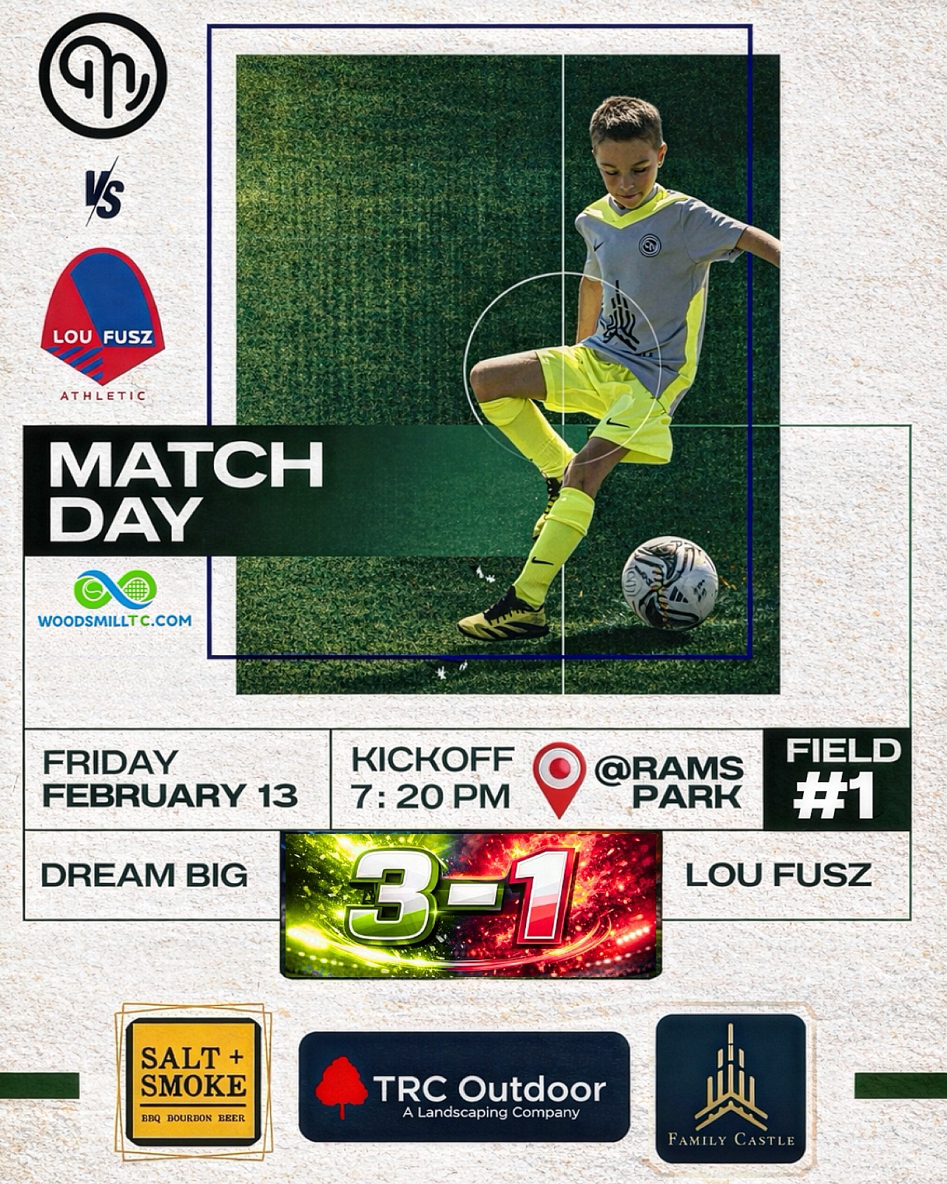 Last indoor game of the season ๐๏ธ
Ended with a 3โ1 win against a tough Lou Fusz squad.
Proud of the fight and growth from this group โฝ๏ธ๐ช
#MatchDay #DreamBig #YouthSoccer #IndoorSeason #Respect