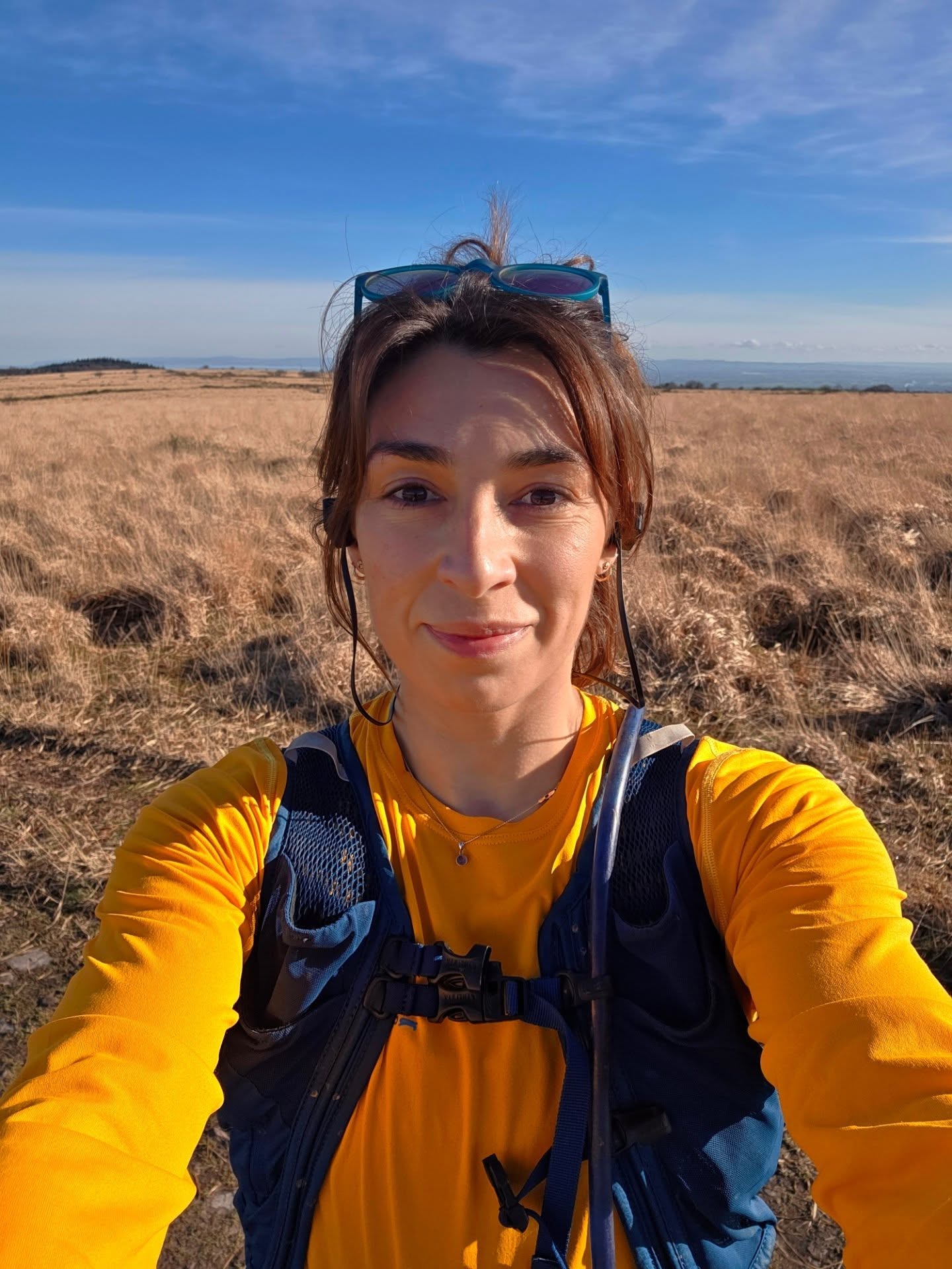 Cover me in sunshine! 🌞 💛🌞💛🌞💛
A good little 6.5km route from 'Rock of Ages'. One long hill with great views and wild horses, up to the highest point on the Mendip Hills.
Highly recommended.