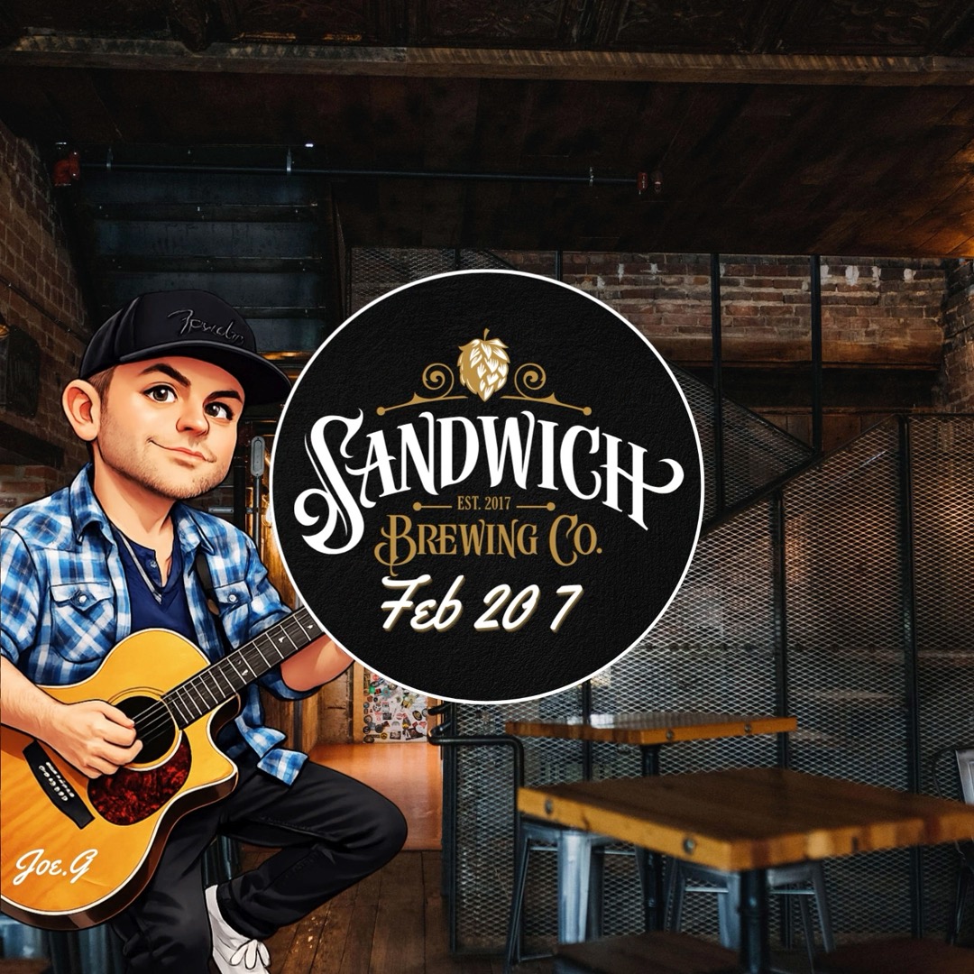 @sandwichbrewing. – Friday, Feb 20th at 7PM.
Cozy atmosphere, relaxed crowd, and people who know how to have a great time. Looking forward to making some music together!