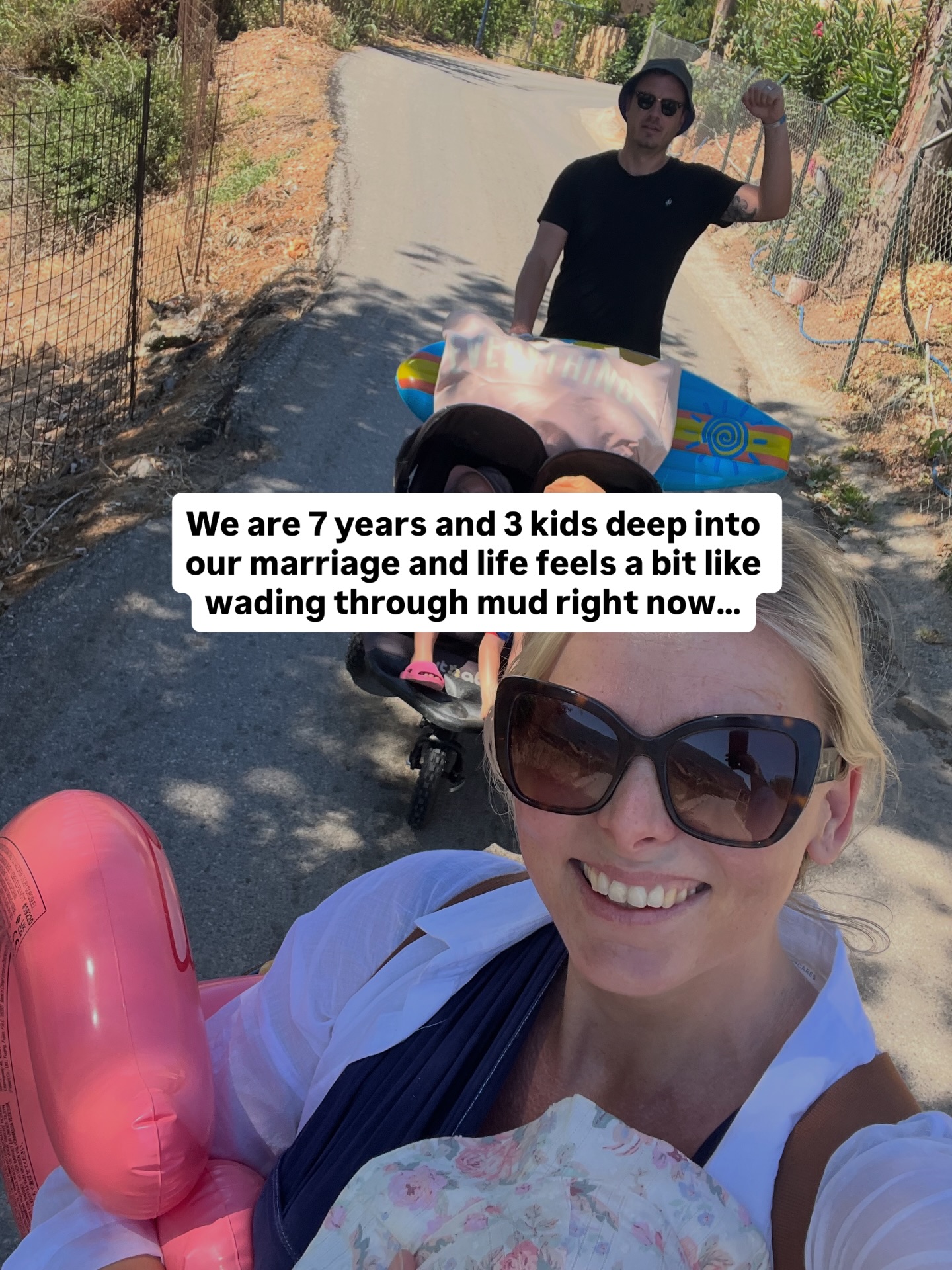 Woke up to a sea of wholesome and aesthetically perfect Valentine’s Day posts. Decided to share a little of our lived experience as a couple in one of the toughest spots we’ve ever been in.
Not sharing for sympathy or solutions.
Sharing to offer solidarity to those of you who I know are currently living out the same story. A very human one.
Those of you who also feel stretched thin inside this part of life. Wading through mud. And giving it everything you’ve got to stay connected to your team mate right now.
I hope this finds you 🫶🏻
#couplegoals #parents #motherhood #mom #tired