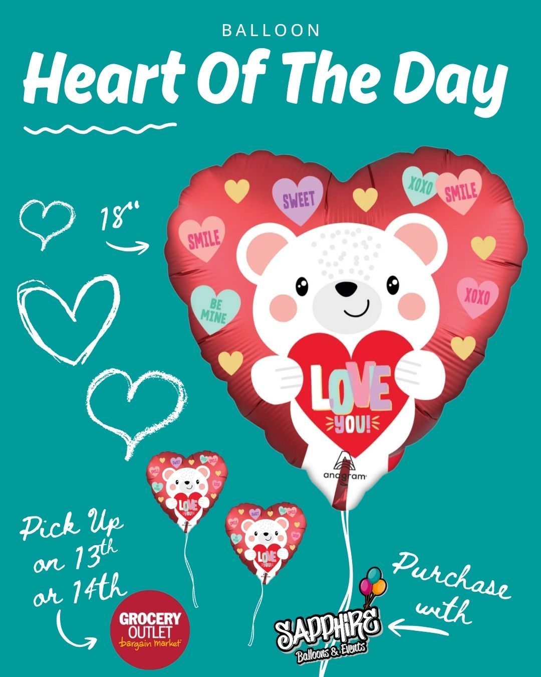 Todayās Heart of the Day is available for pre-sale š
Pre-order now and pick up at Mays Landing Grocery Outlet on February 13th or 14th, between 9amā6pm.
Limited quantities, fresh designs, and once pre-orders closeāitās gone.
Lock yours in and make Valentineās Day easy.
š Pick-up location: Mays Landing Grocery Outlet
š New Heart revealed every day at 6pm
#HeartOfTheDay
#ValentinesDayReady
#ShopLocalNJ
#MaysLanding
#ValentinesPreOrder
#BalloonLove
#SmallBusinessNJ
#ValentinesVibes